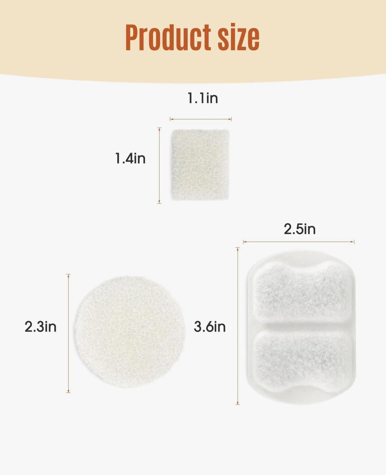 Oneisall 7L Pet Water Fountain Carbon Filters Replacement - Image 4