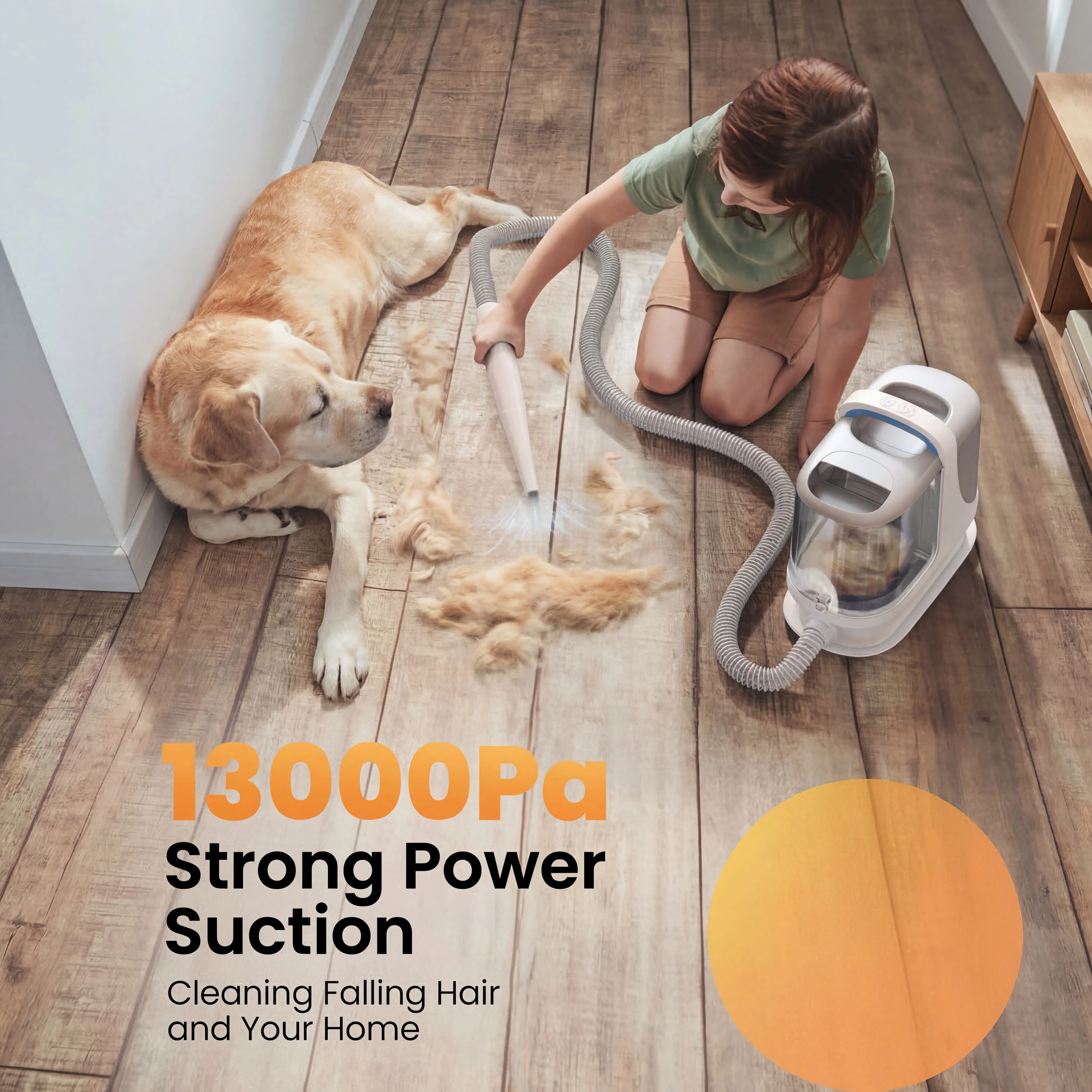 Oneisall BM3 13000Pa Super Strong Suction Dog Grooming Vacuum Kit - Image 4