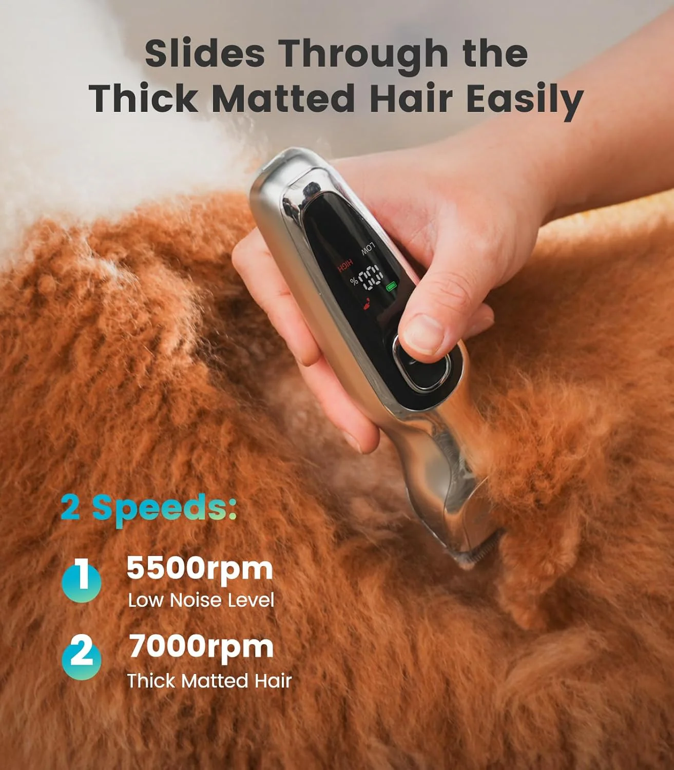 Oneisall DTJ-001 Dog Clipper for Thick Coat - Image 12