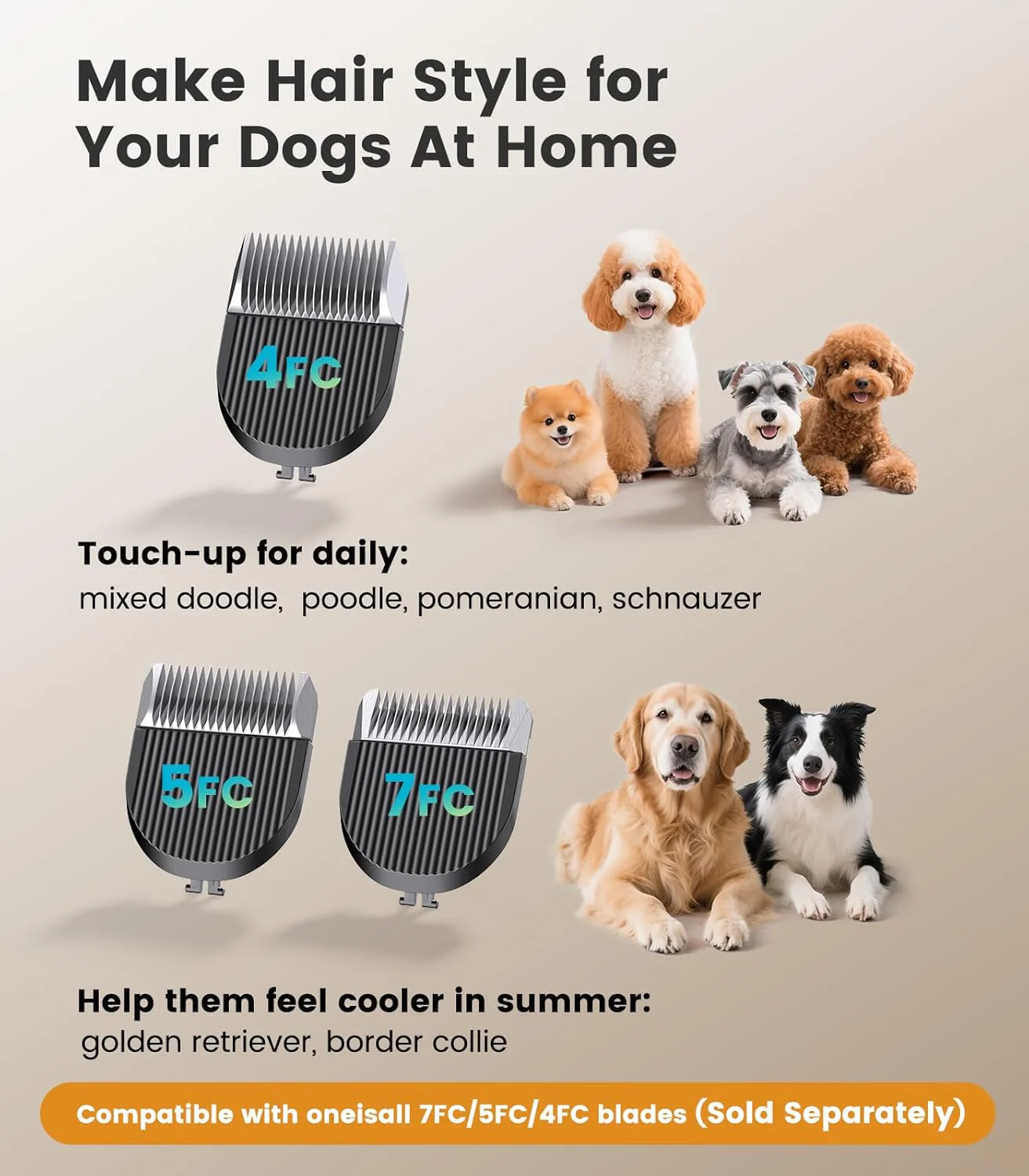 Oneisall DTJ-001 Dog Clipper for Thick Coat - Image 15