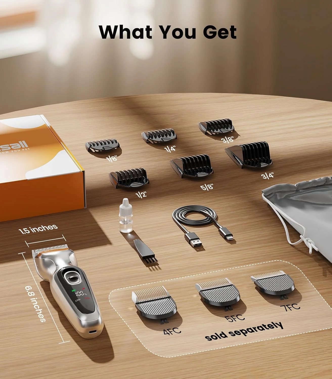 Oneisall DTJ-001 Dog Clipper for Thick Coat - Image 17