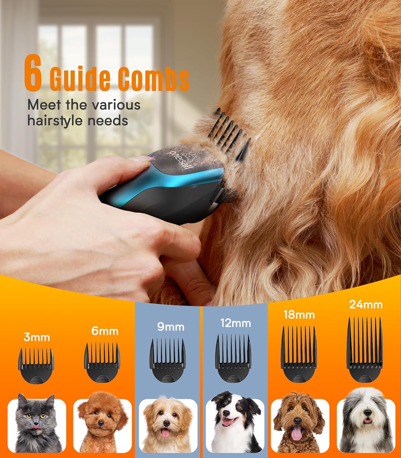 Oneisall DTJ-001 Dog Clipper for Thick Coat - Image 8