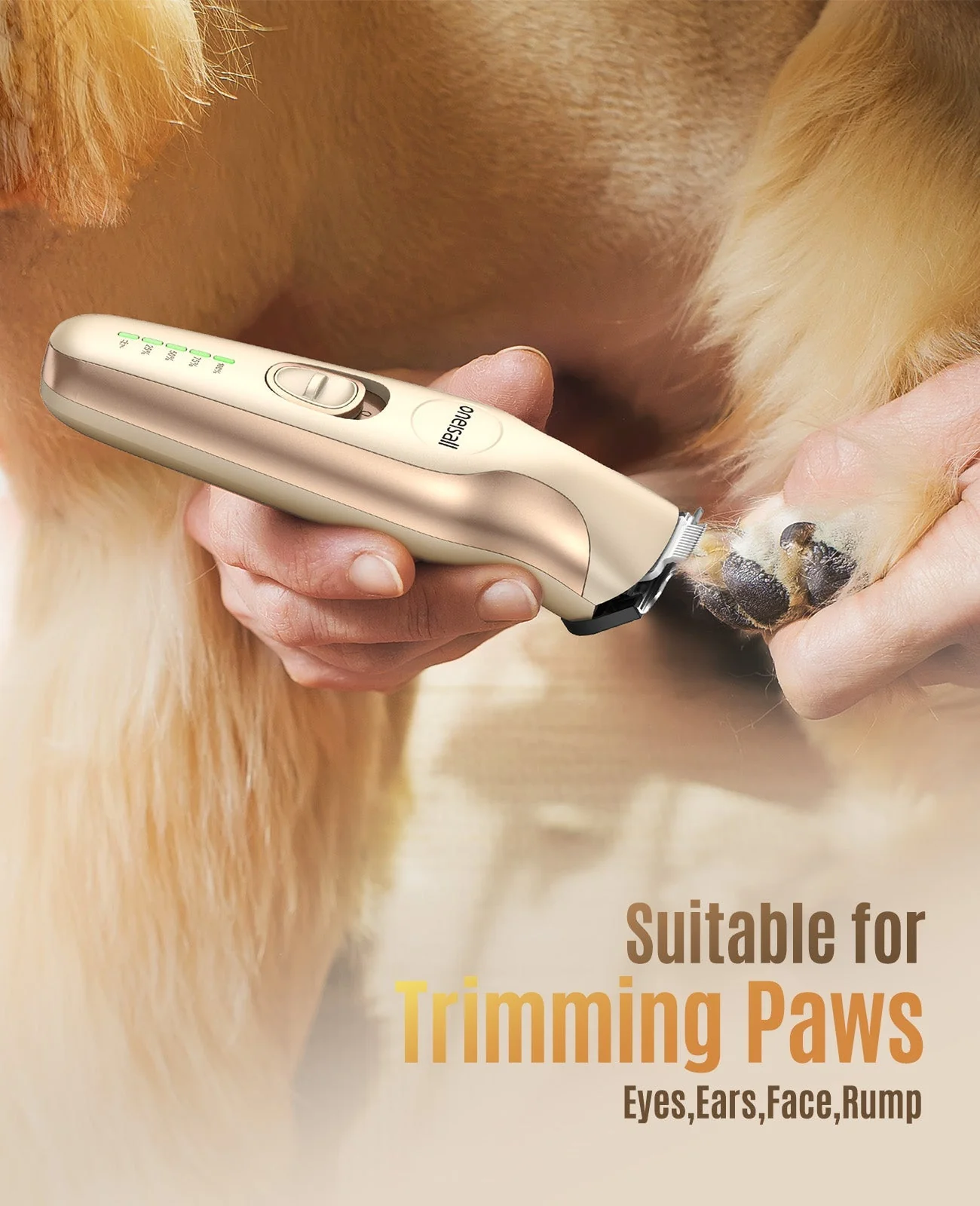 Oneisall DTJ-002 2 in 1 Dog Clippers with Narrow Blade - Image 5