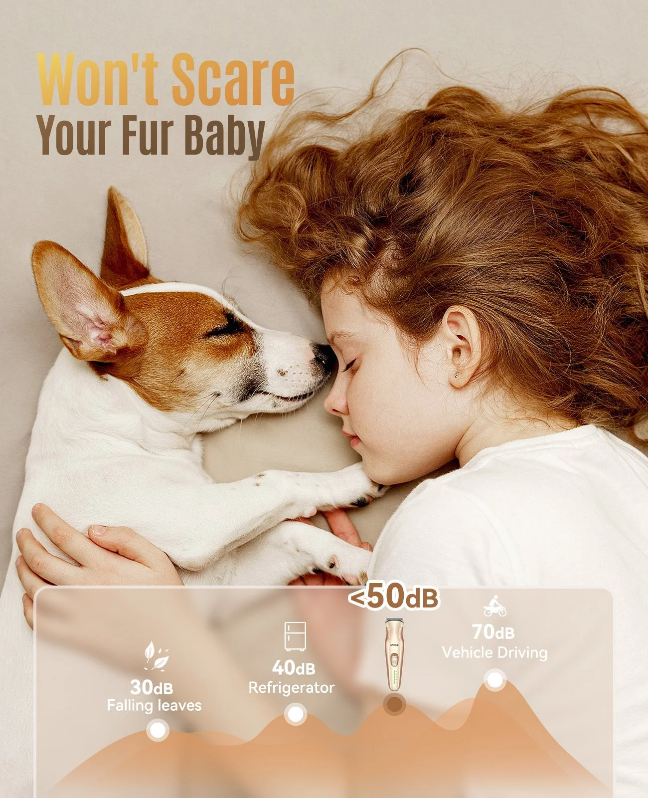 Oneisall DTJ-002 2 in 1 Dog Clippers with Narrow Blade - Image 7