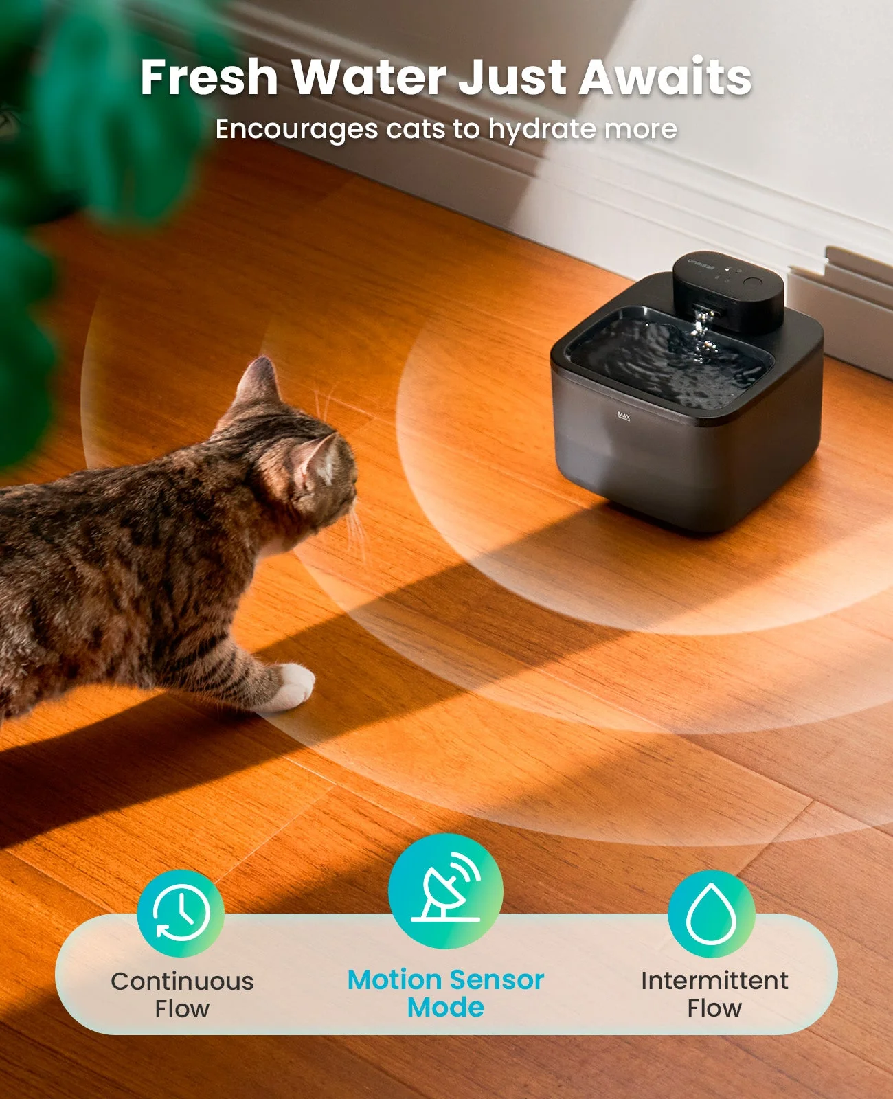Oneisall 2.2L Cordless Cat Water Fountain - Image 9