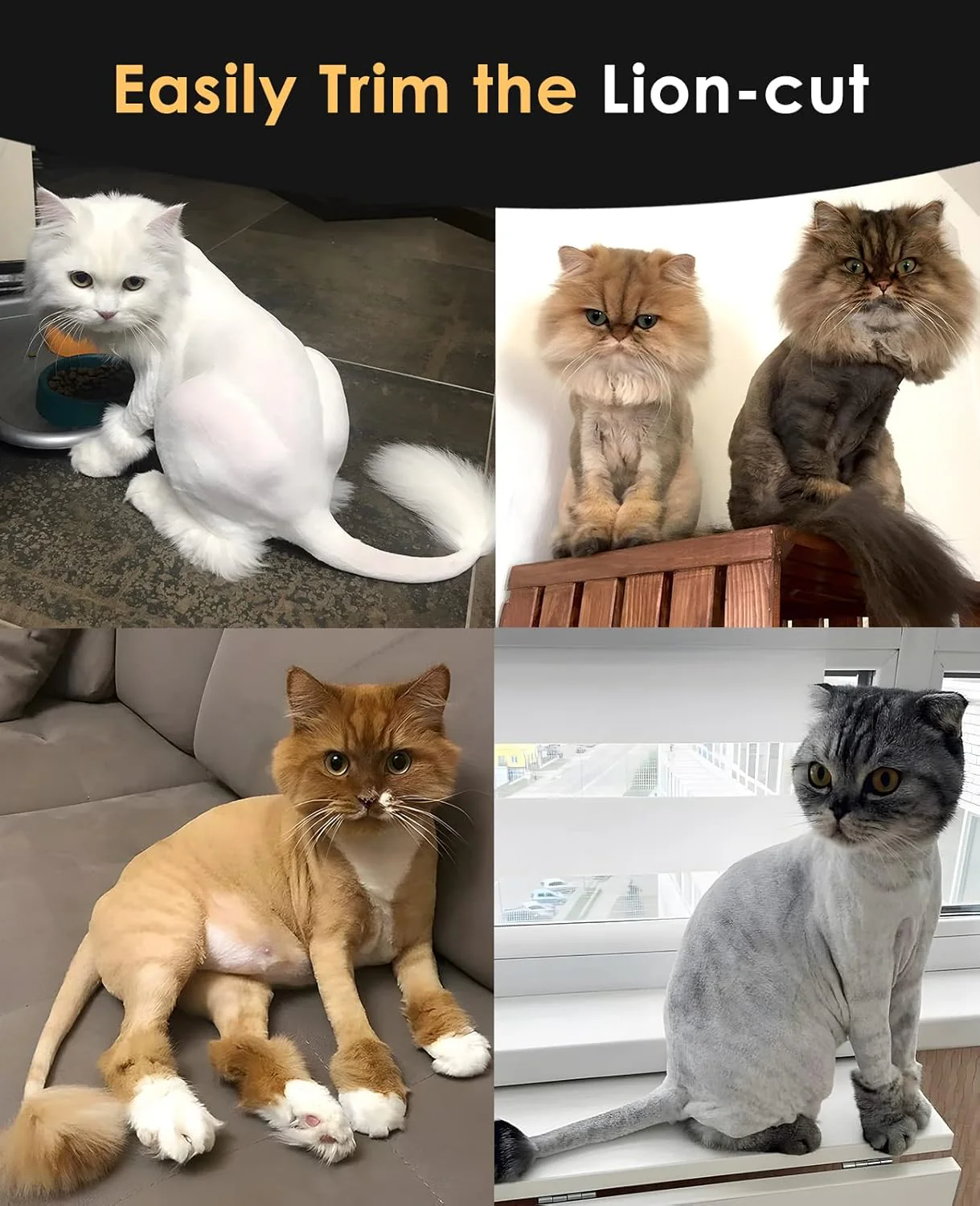 Oneisall X2 2 Speeds Cat Clippers for Matted Hair - Image 15