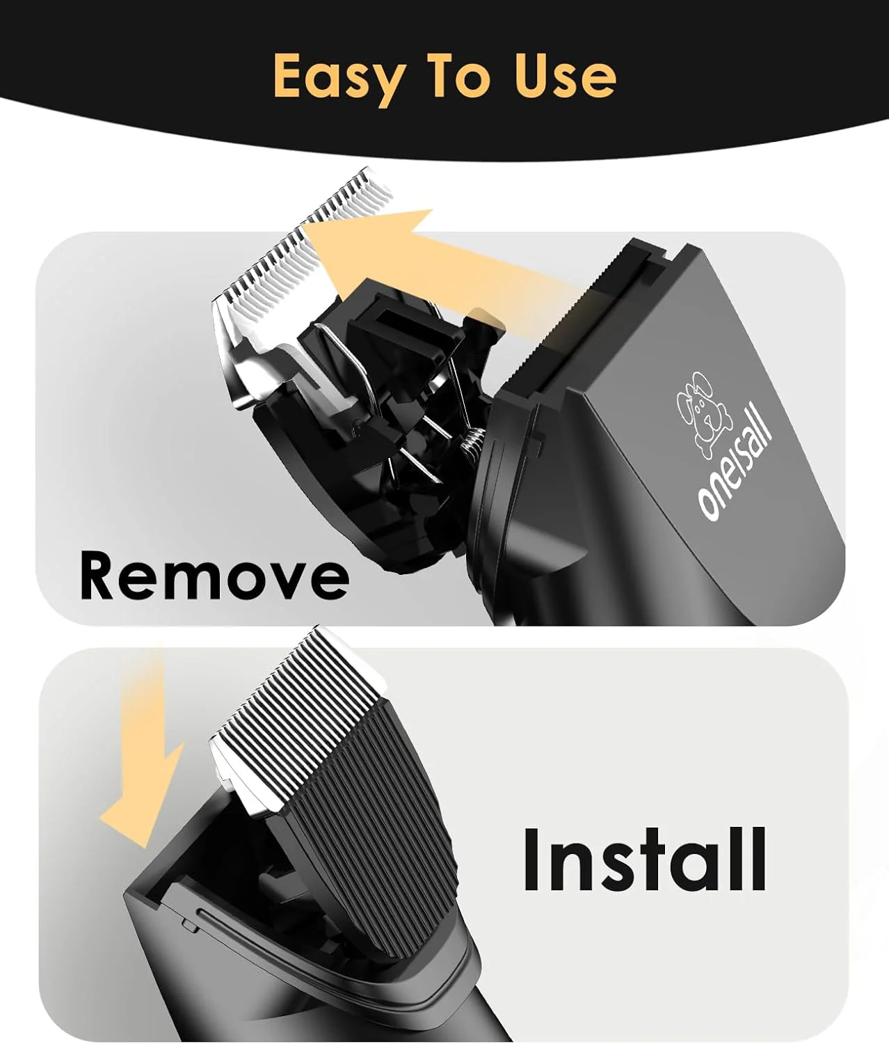 Oneisall X2 2 Speeds Cat Clippers for Matted Hair - Image 18