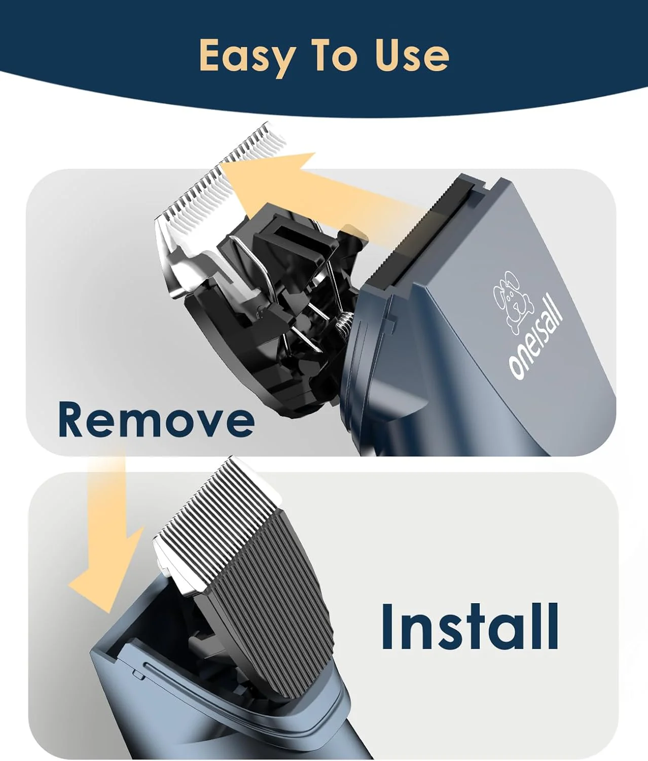 Oneisall X2 2 Speeds Cat Clippers for Matted Hair - Image 8