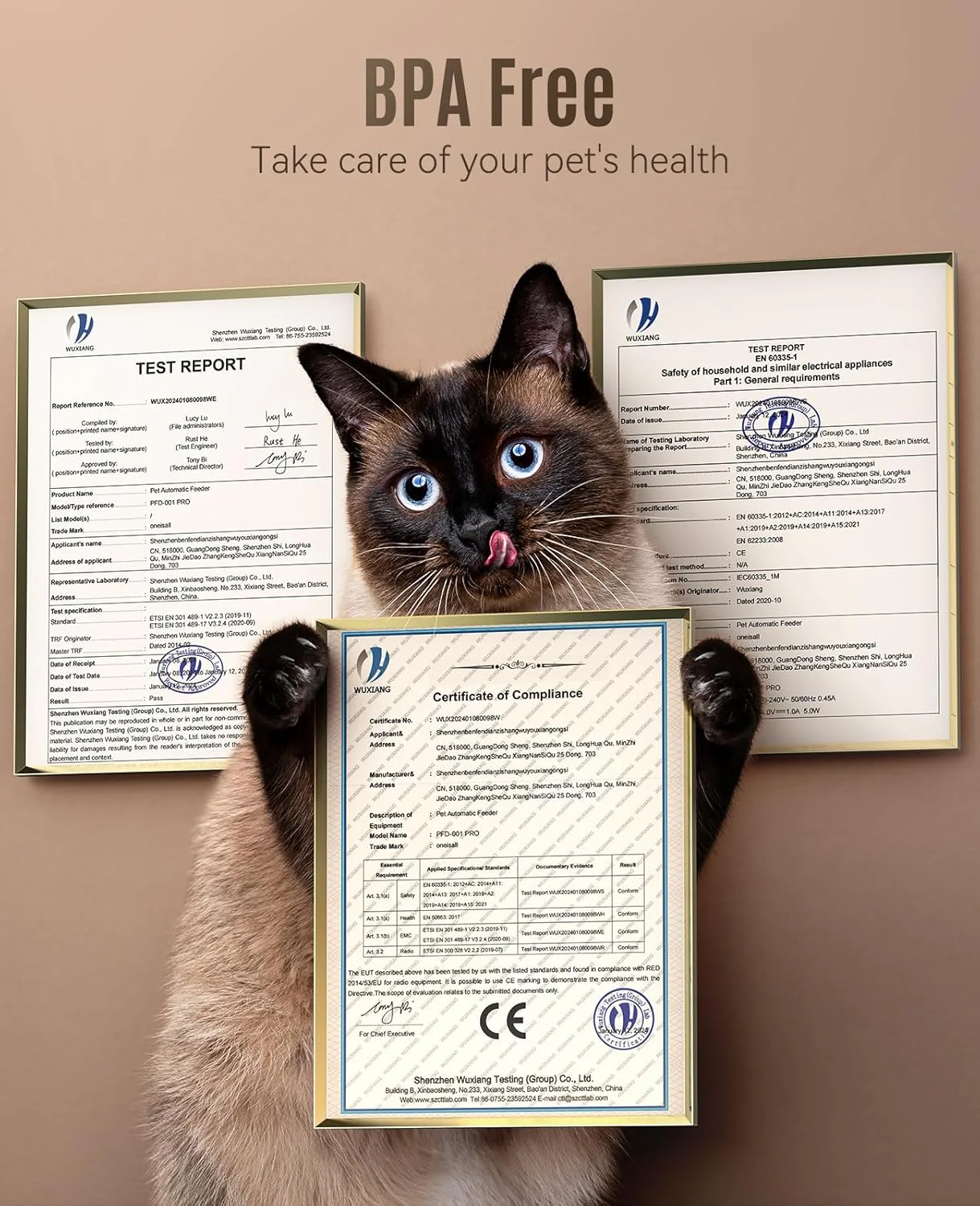 Oneisall 3.5L Automatic Cat Feeder with APP Control & 2.4G Wi-Fi - Image 12