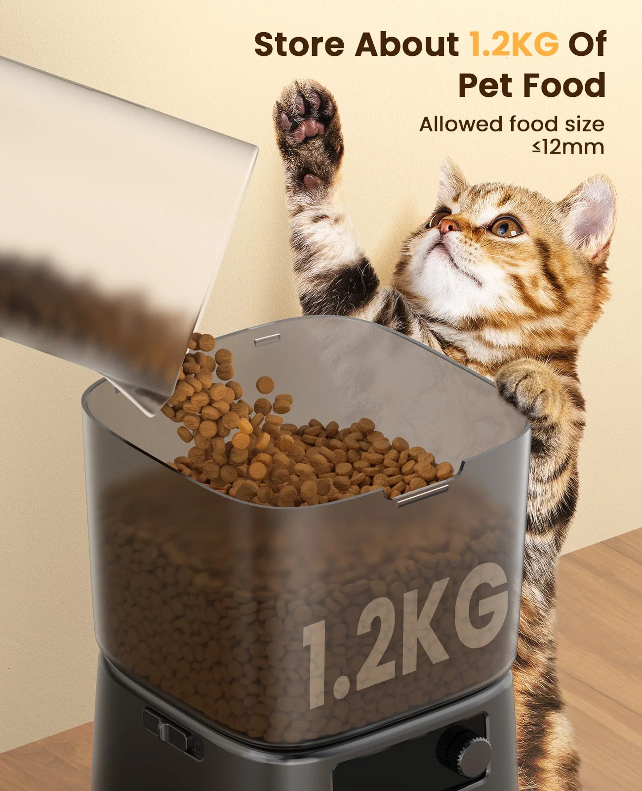 Oneisall 3.5L Automatic Cat Feeder with APP Control & 2.4G Wi-Fi - Image 31
