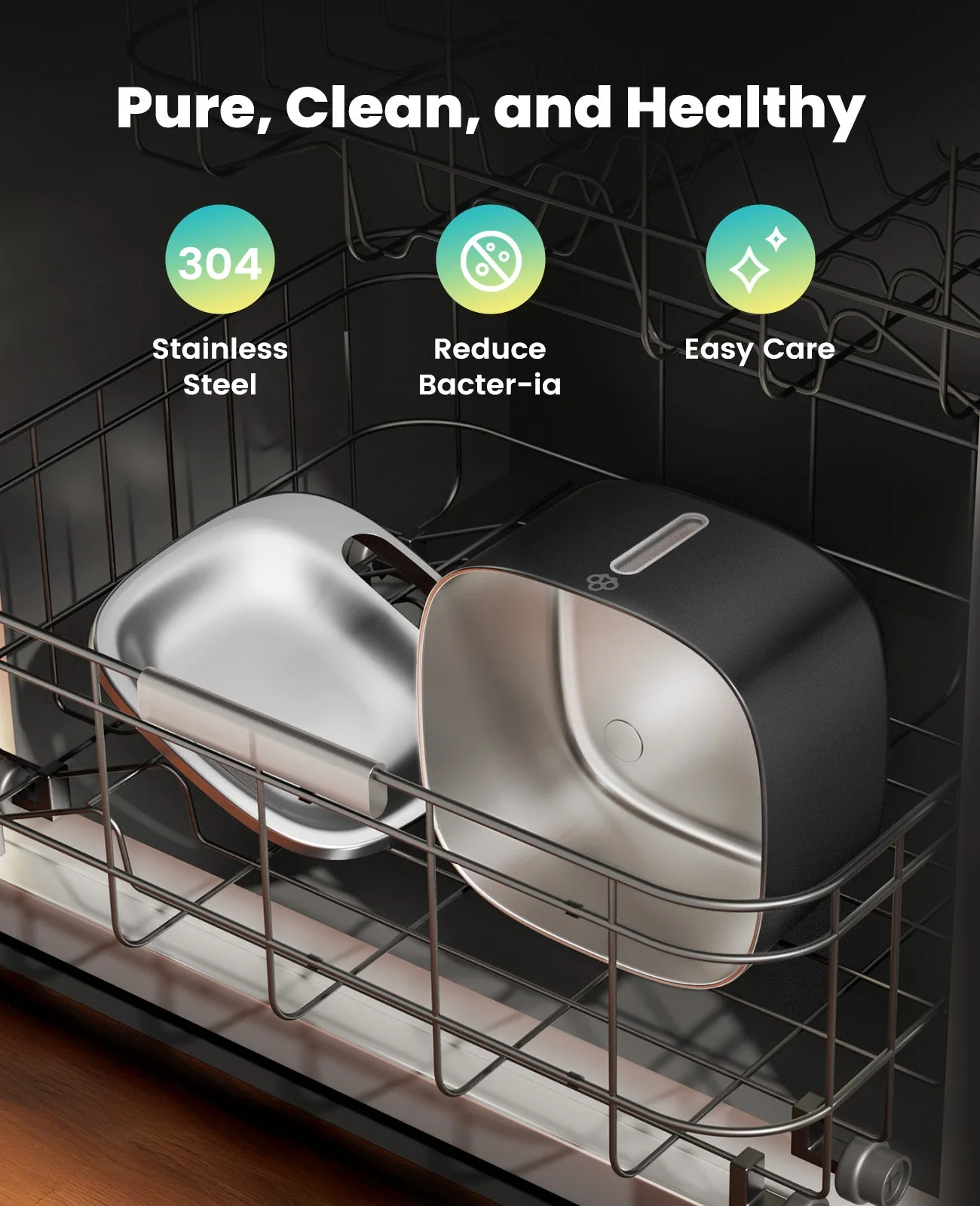 Oneisall 5L Automatic Cat Feeder Basic & 3.5L Cordless Water Fountain Set - Image 17