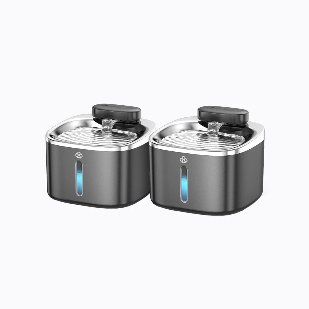 Oneisall 3.5L Cordless White Stainless Steel Pet Water Fountain with 3PCS Filters - Image 23