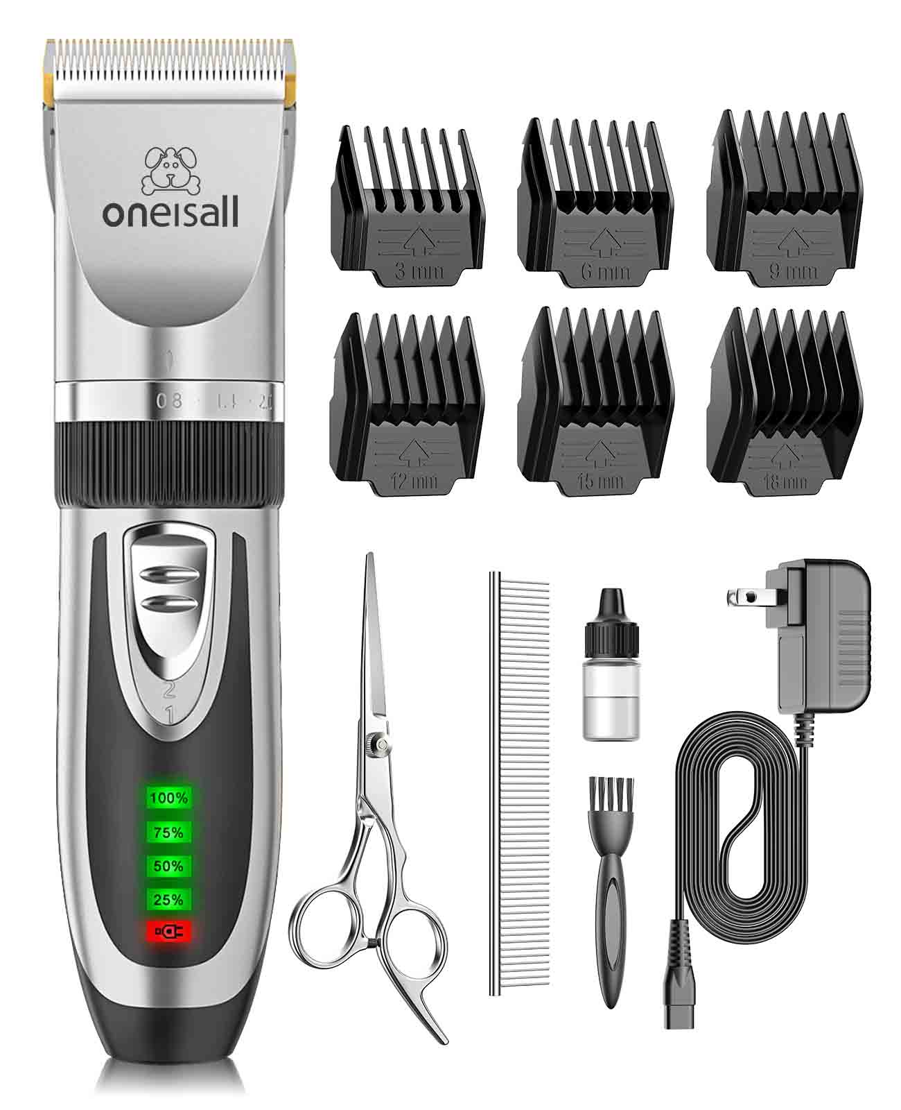 Oneisall X2 2 Speeds Dog Clipper & Dog Grooming Kit - Image 3