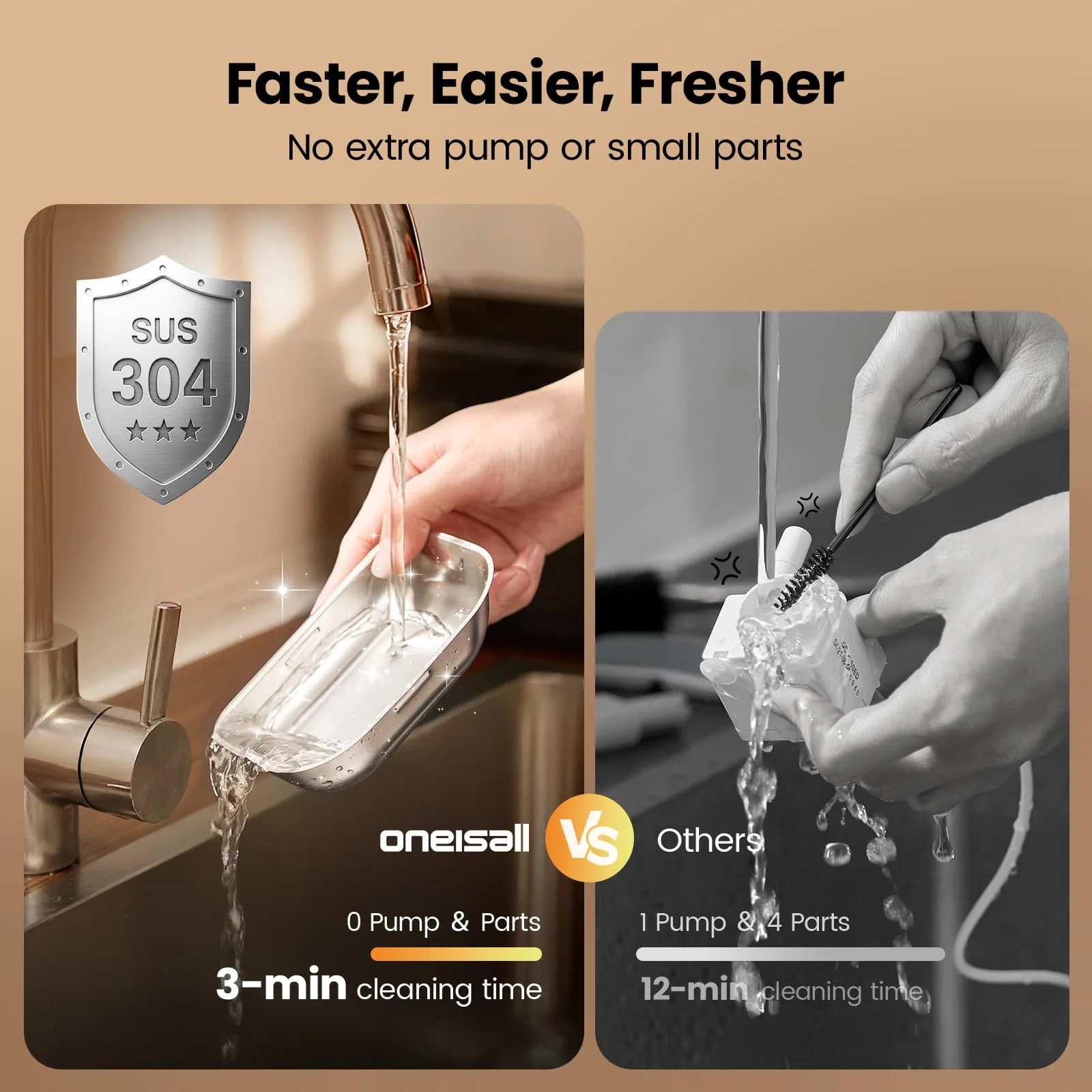 Oneisall 3.5L FreshFill Filterless Cat Water Dispenser with Fresh Water System - Image 5