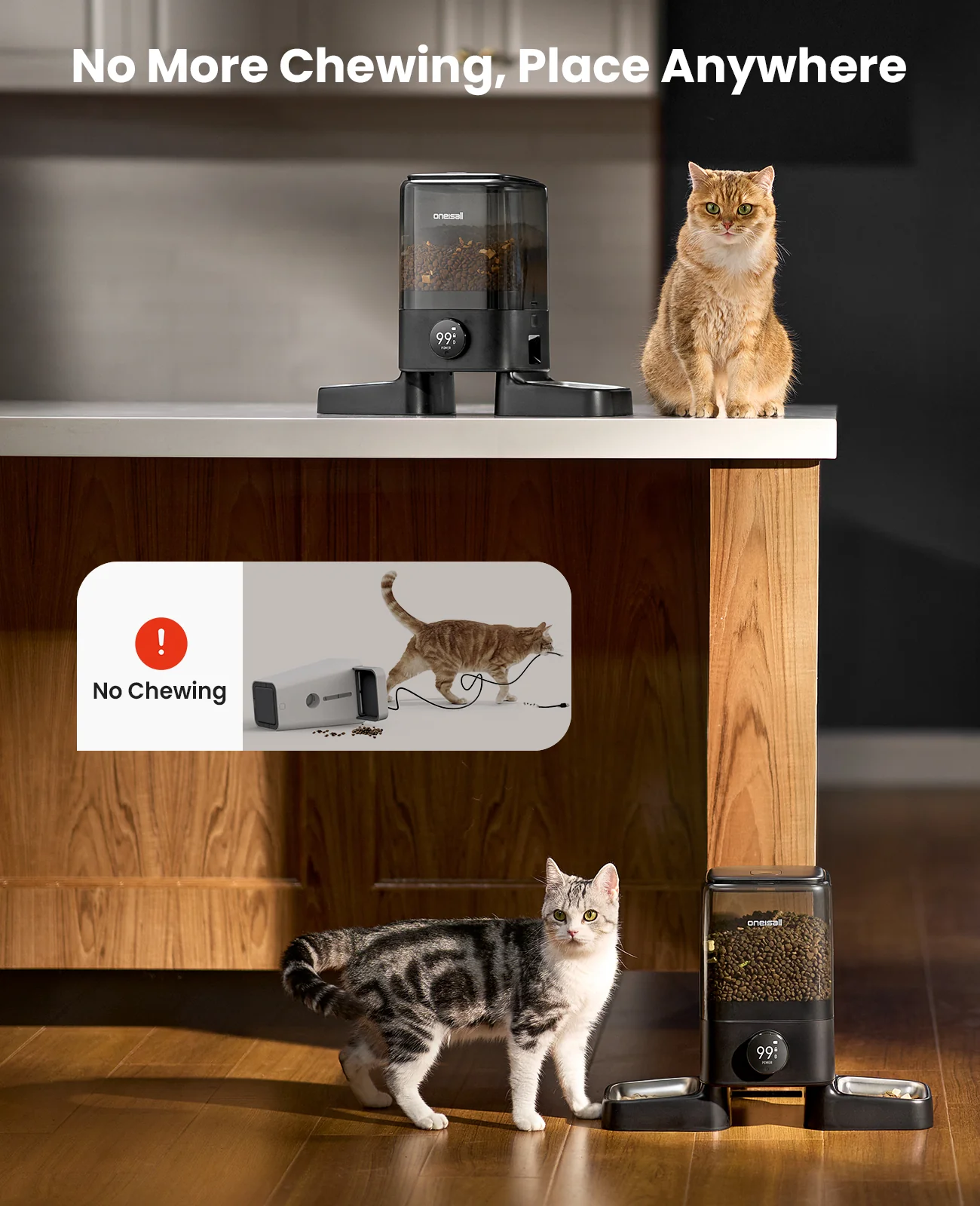 Oneisall H1 5L Automatic Cat Feeders for Two Cats - Image 17