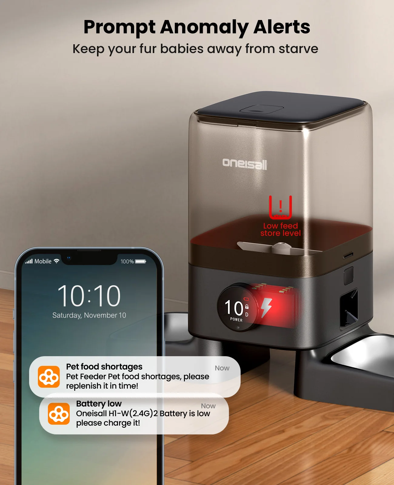 Oneisall H1 5L Automatic Cat Feeders for Two Cats - Image 15