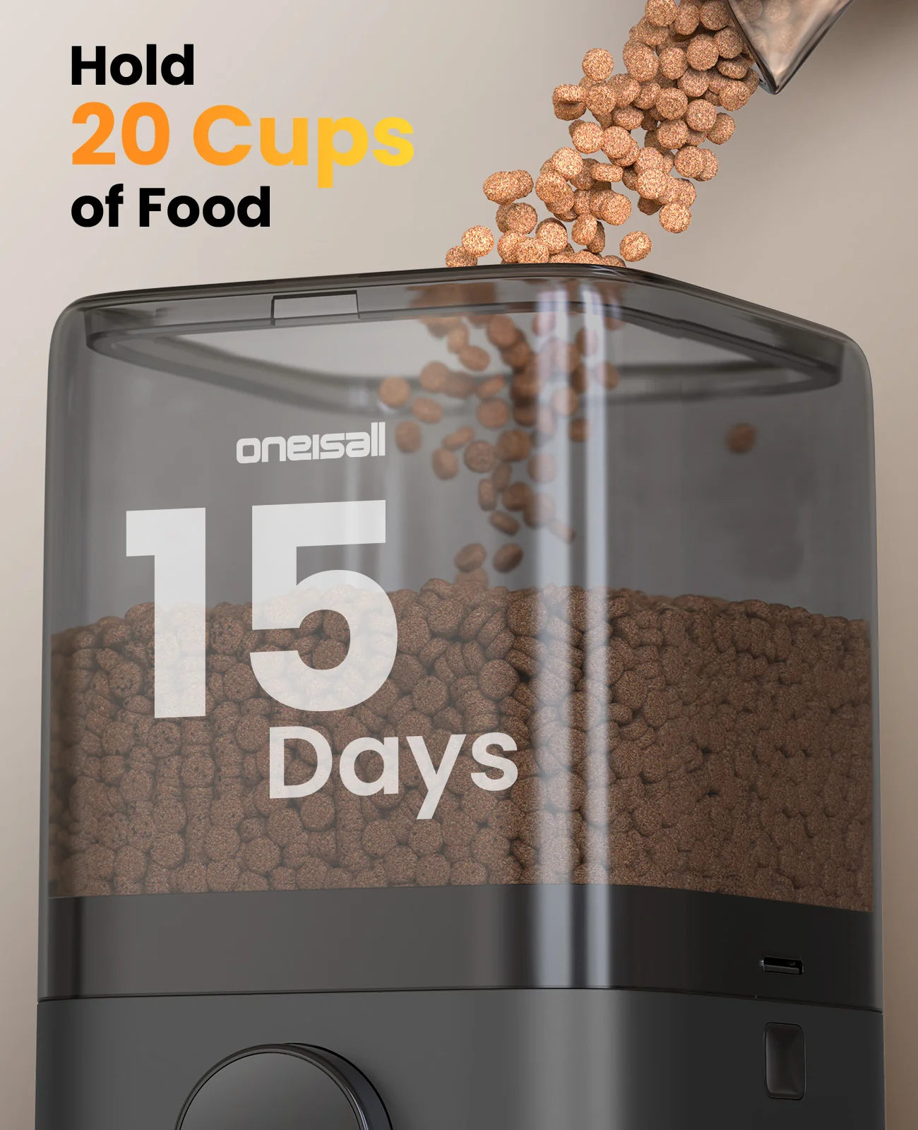 Oneisall H1 5L Automatic Cat Feeders for Two Cats - Image 16