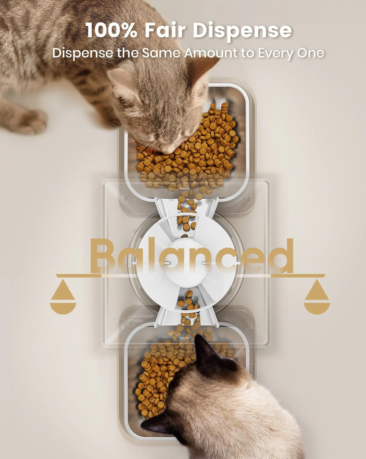 Oneisall 5L Automatic Cat Feeder Basic & 3.5L Cordless Water Fountain Set - Image 28