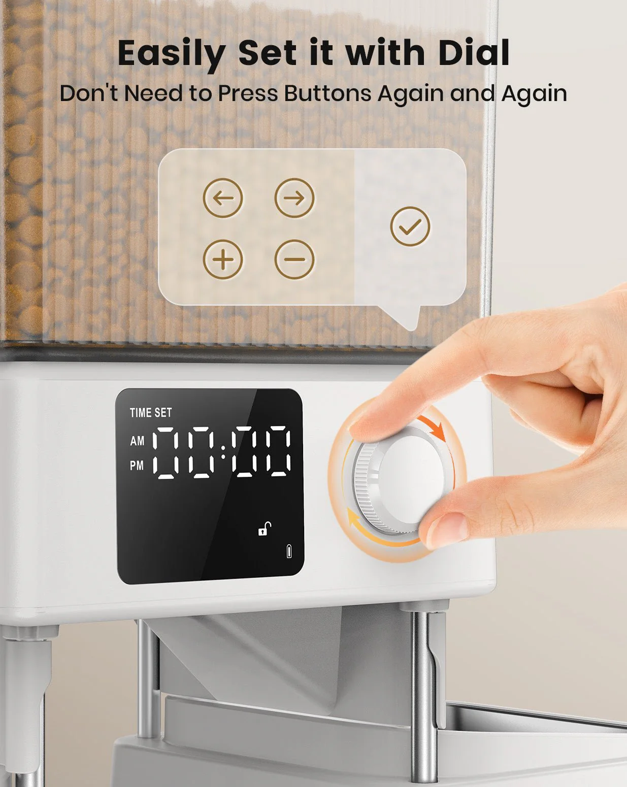 Oneisall 5L Automatic Cat Feeder Basic & 3.5L Cordless Water Fountain Set - Image 31