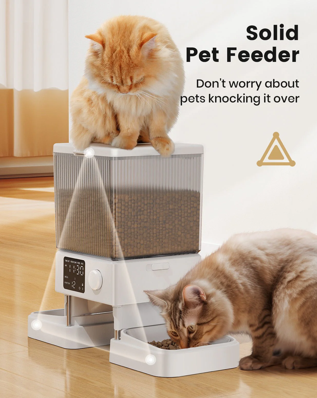Oneisall 5L Automatic Cat Feeder Basic & 3.5L Cordless Water Fountain Set - Image 34