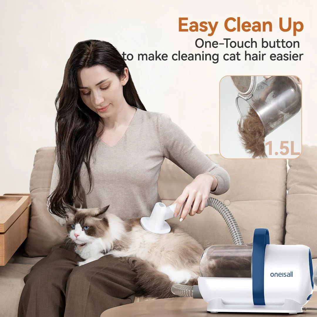 Oneisall LM5C 6-in-1 Cat Grooming Vacuum Kit - Image 11