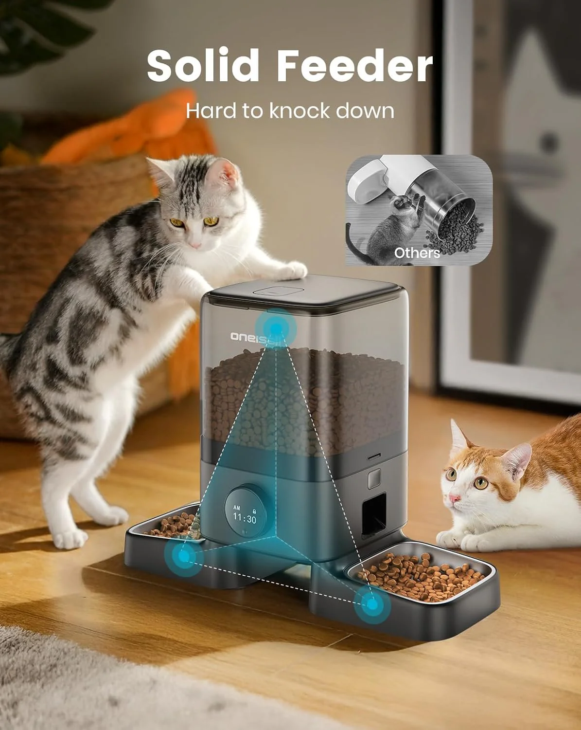 Oneisall H1 5L Automatic Cat Feeders for Two Cats - Image 6