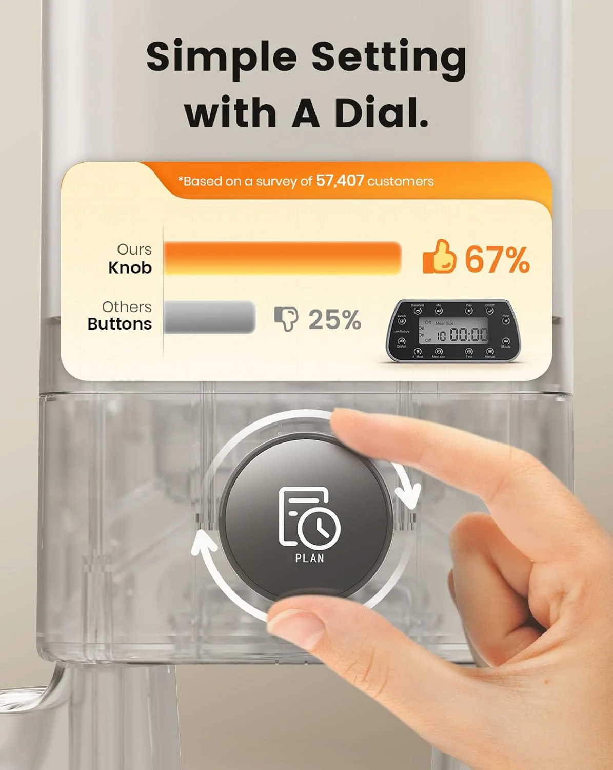 Oneisall H1 5L Automatic Cat Feeders for Two Cats - Image 7