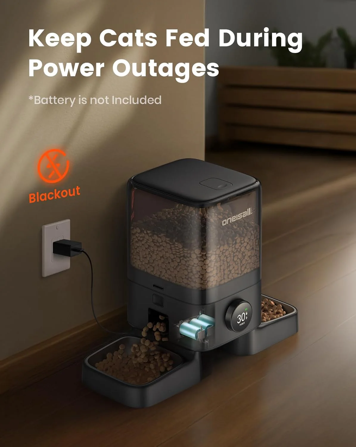 Oneisall H1 5L Automatic Cat Feeders for Two Cats - Image 8