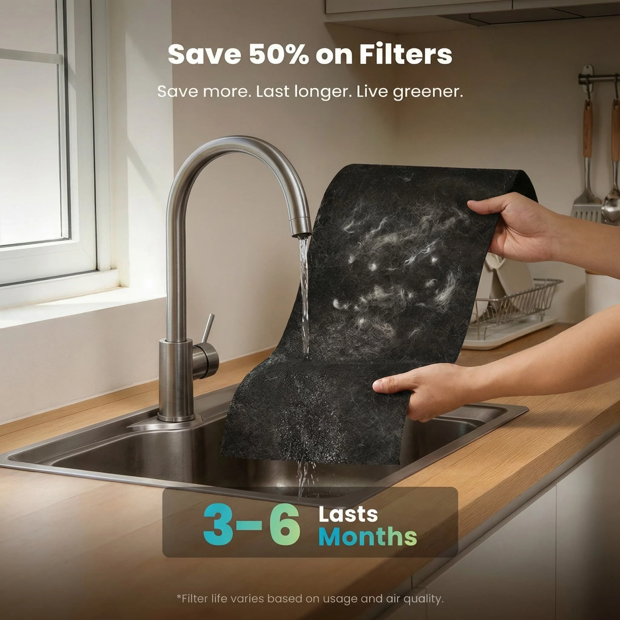 Oneisall Air Purifier for Homes with Pets, Dual-Side Intake - Image 36