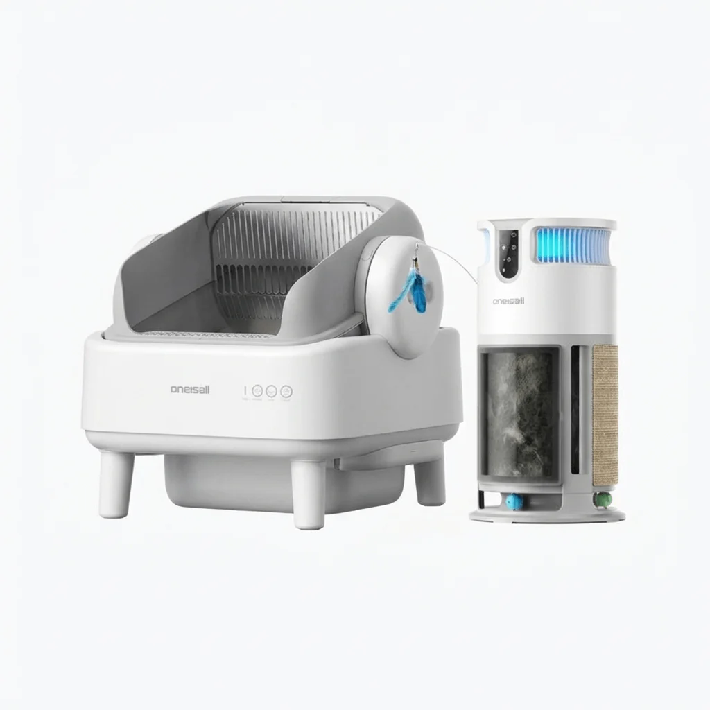 Oneisall Automatic Cat Litter Box & Pet Air Purifier Set - Image 45