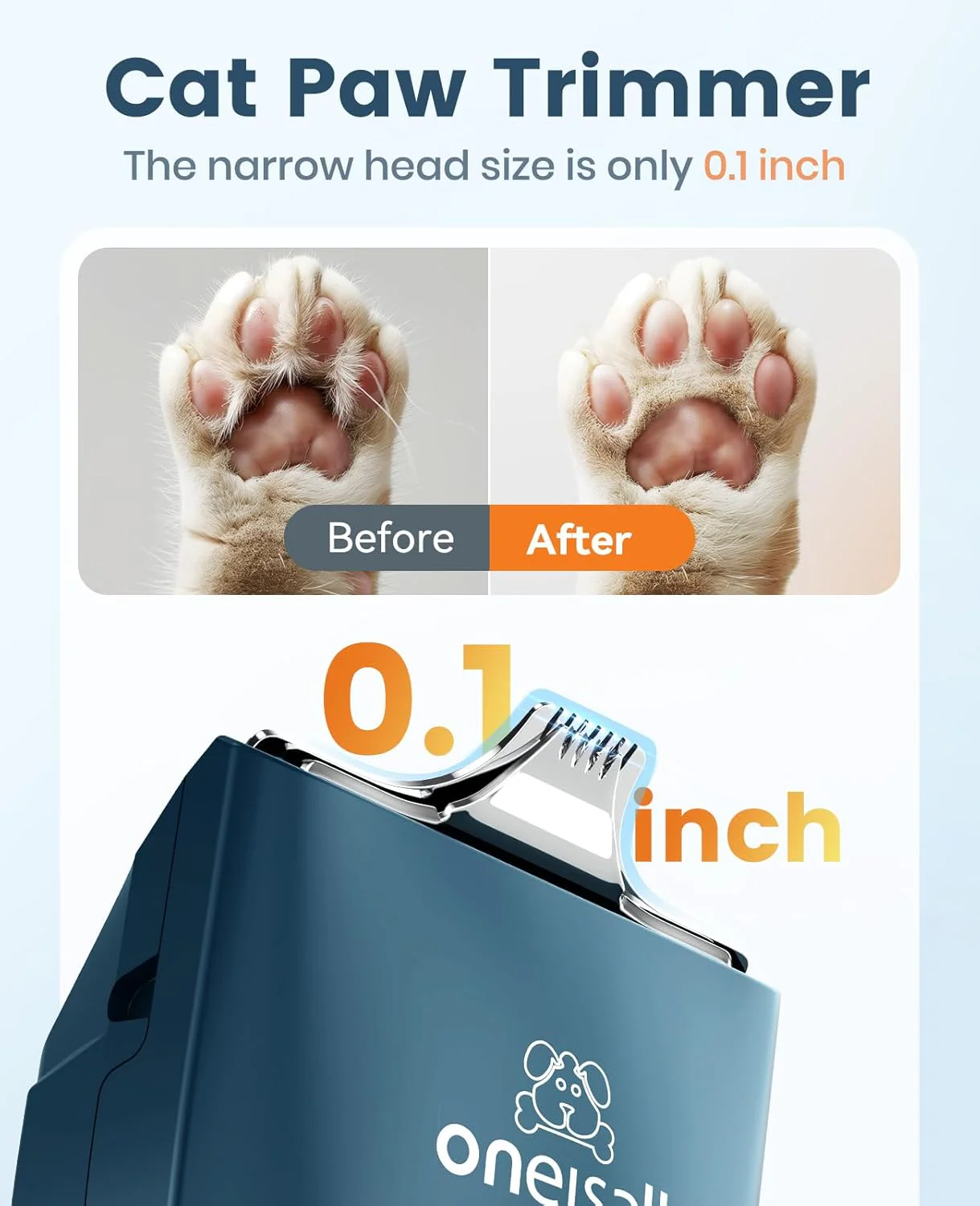 Oneisall LGL006 Cat Clipper with Dual Blades - Image 3