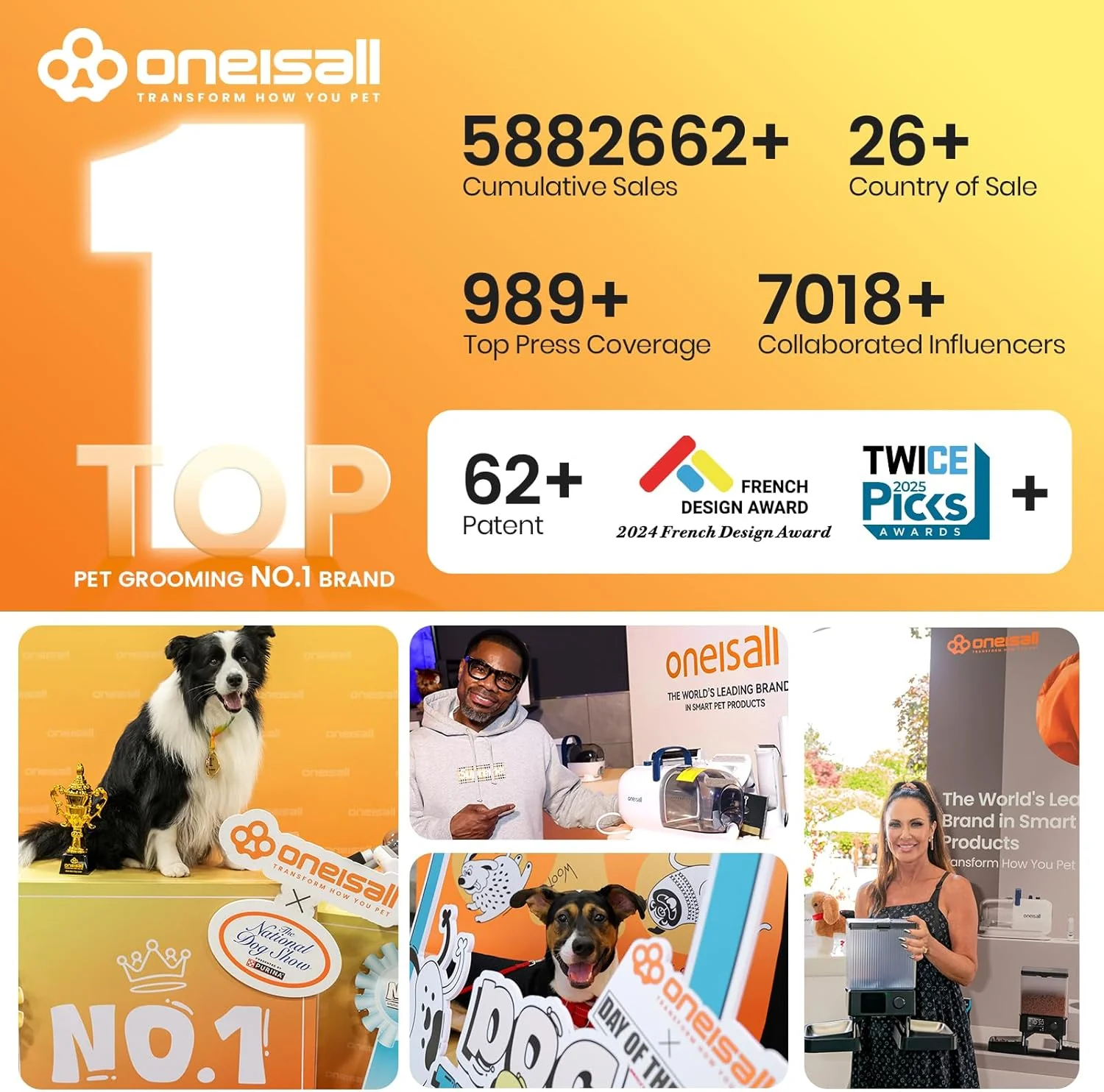 Oneisall LM2 7-in-1 Pet Grooming Vacuum Kit - Image 17