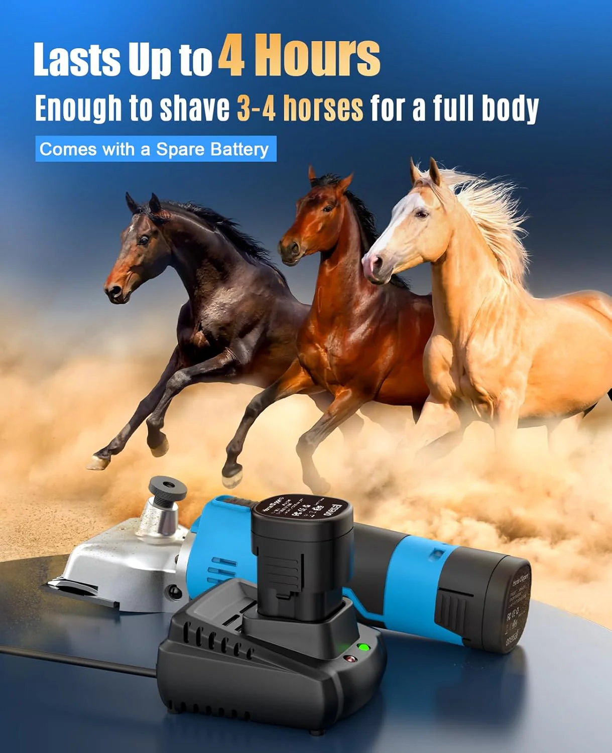 Oneisall 2601 Cordless Horse Clippers All-in-one - Image 6