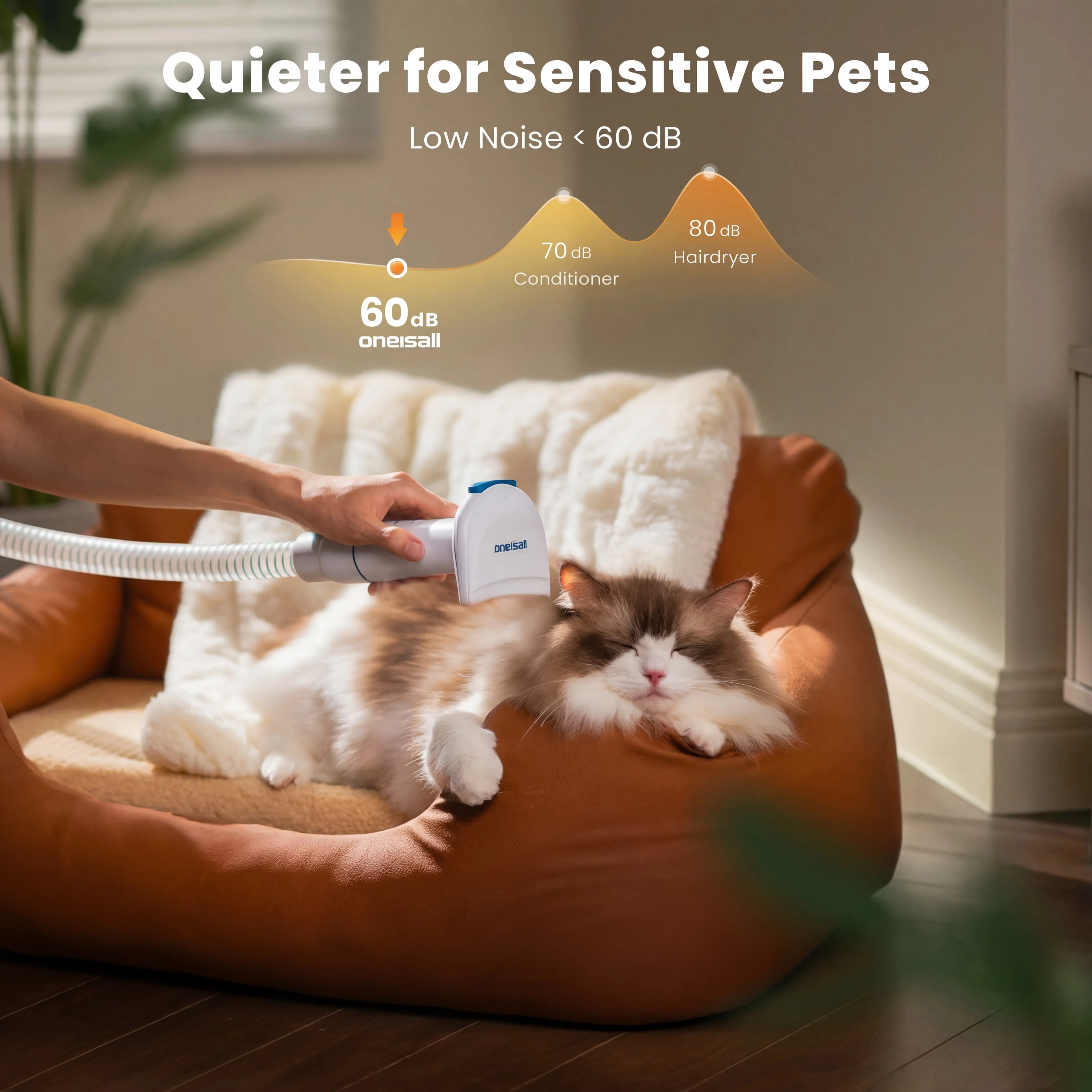 Oneisall Cozy C1 8-in-1 Pet Grooming Vacuum & Dryer Kit - Image 10