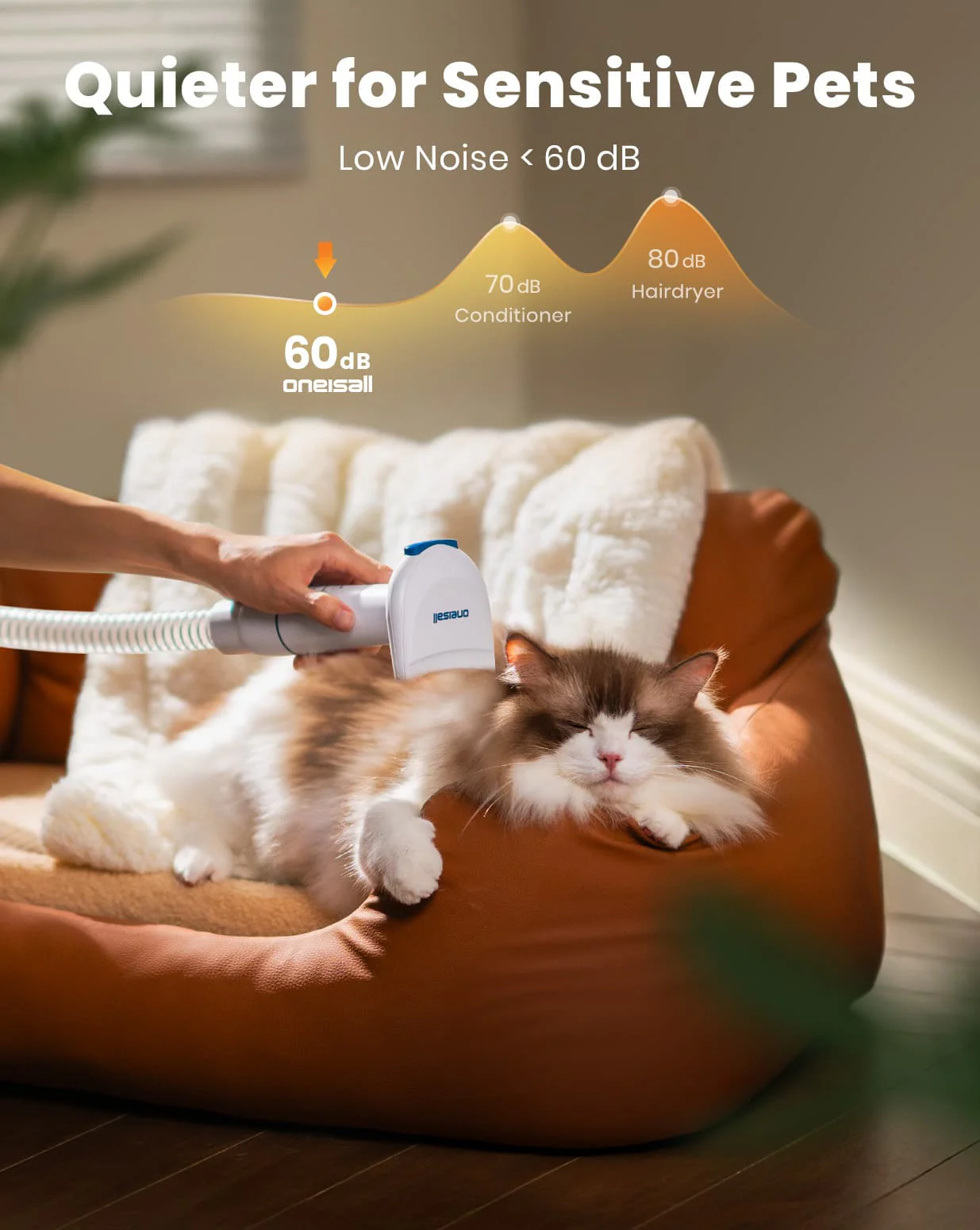 Oneisall Cozy C1 Pet Grooming Vacuum Kit & 7L Pet Water Fountain Set - Image 8