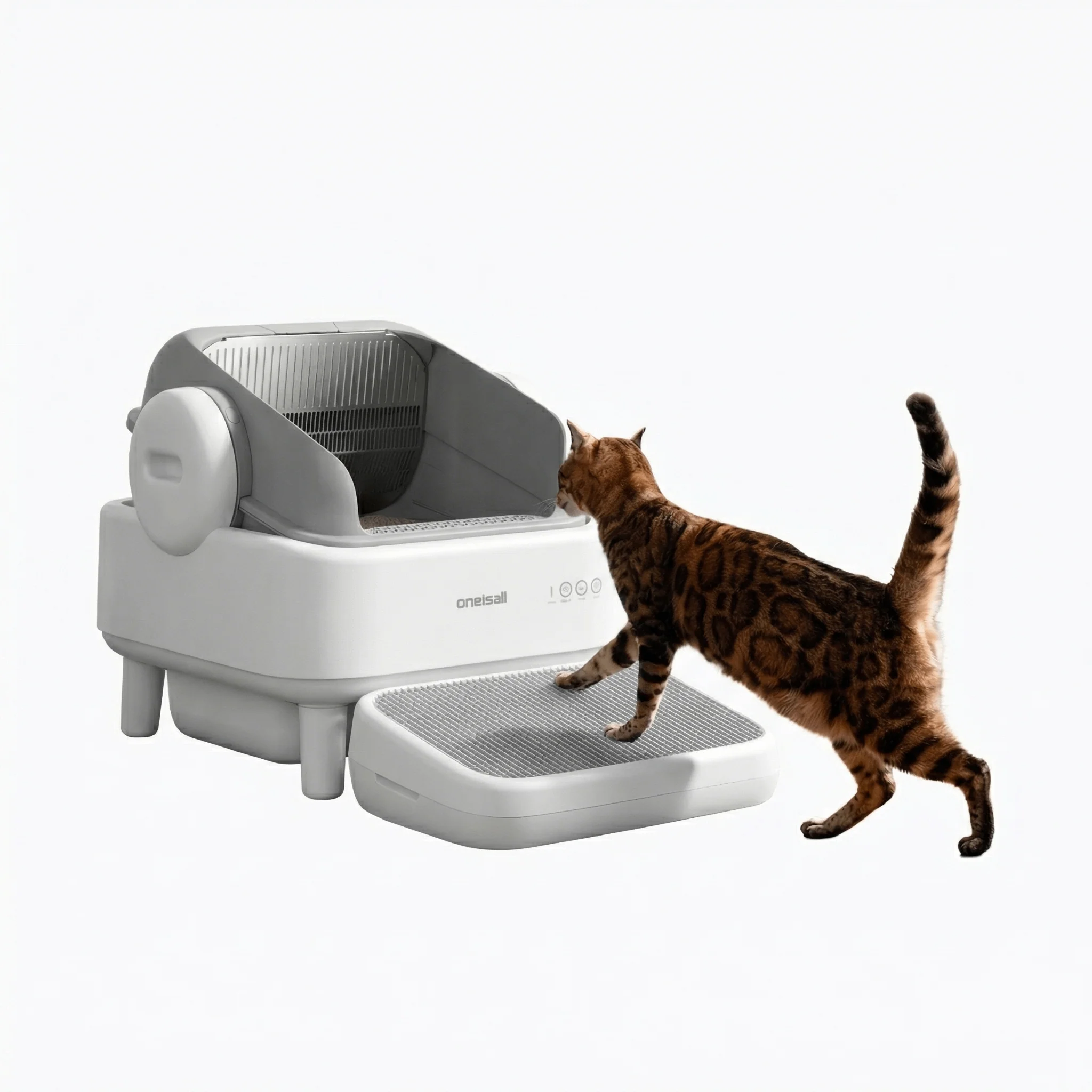 Oneisall Ease S1 Self-Cleaning Litter Box White - Image 14