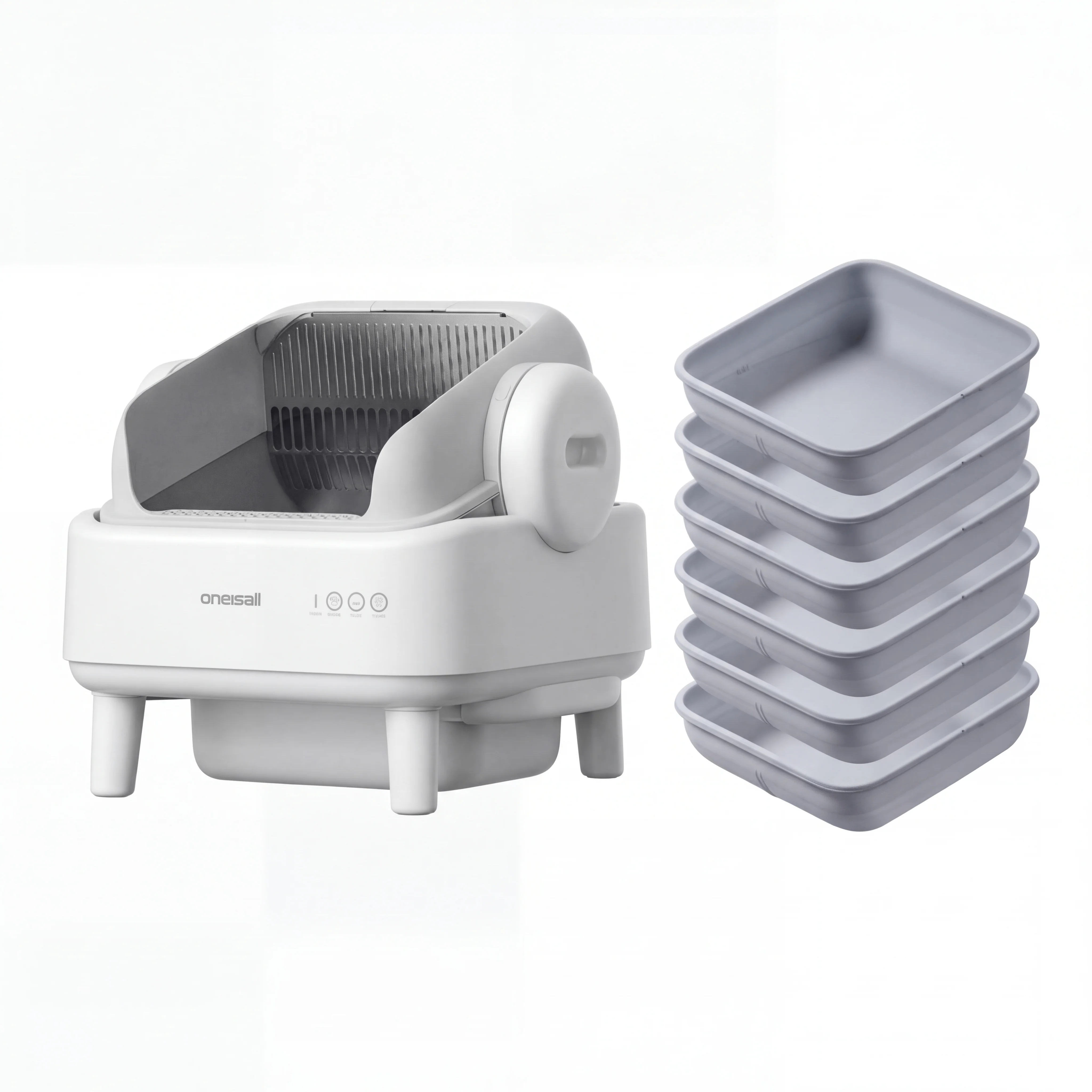 Oneisall Ease S1 Self-Cleaning Litter Box White - Image 25