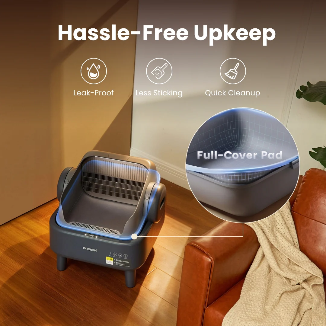 Oneisall Ease S1 Self-Cleaning Litter Box White - Image 31