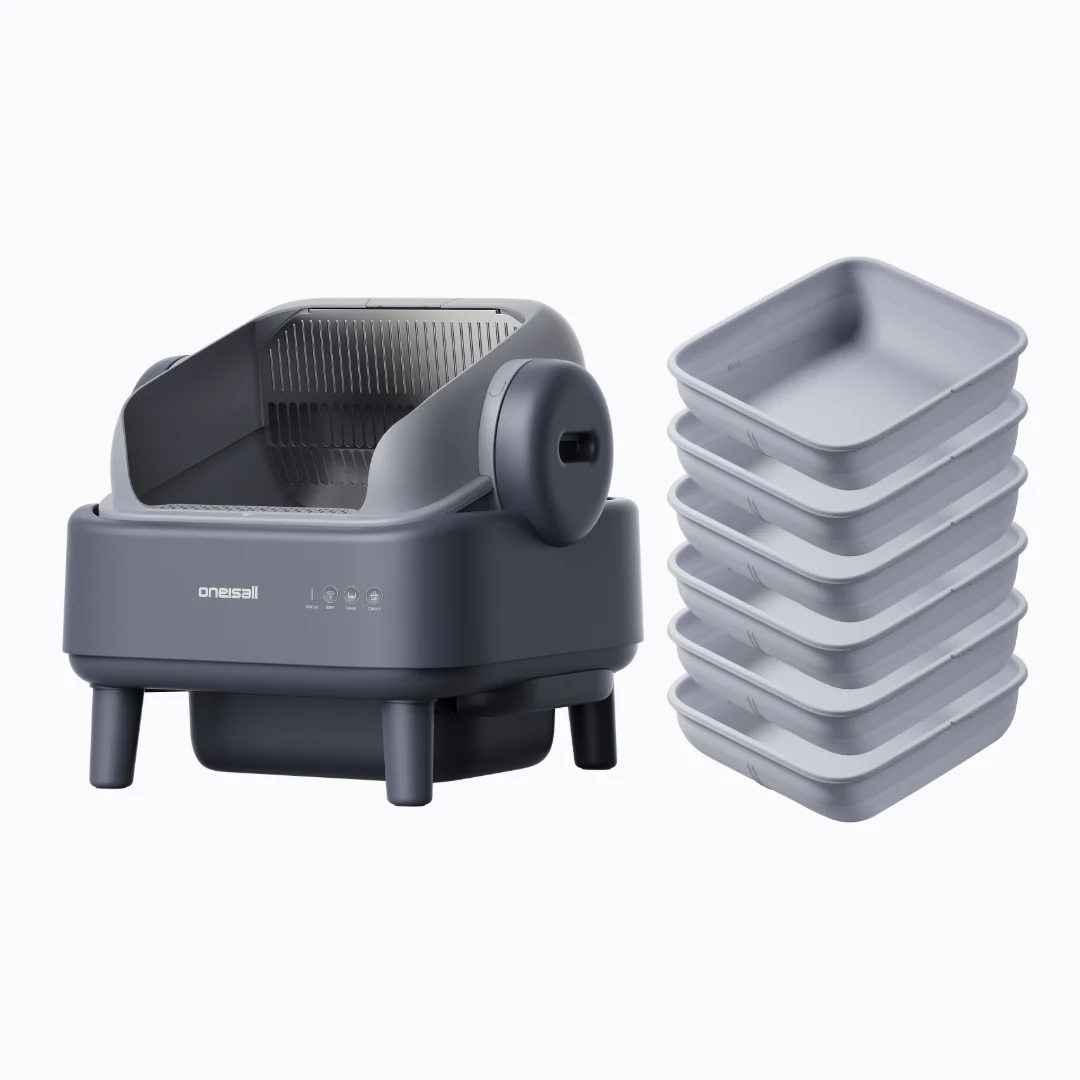 Oneisall Ease S1 Self-Cleaning Litter Box White - Image 43