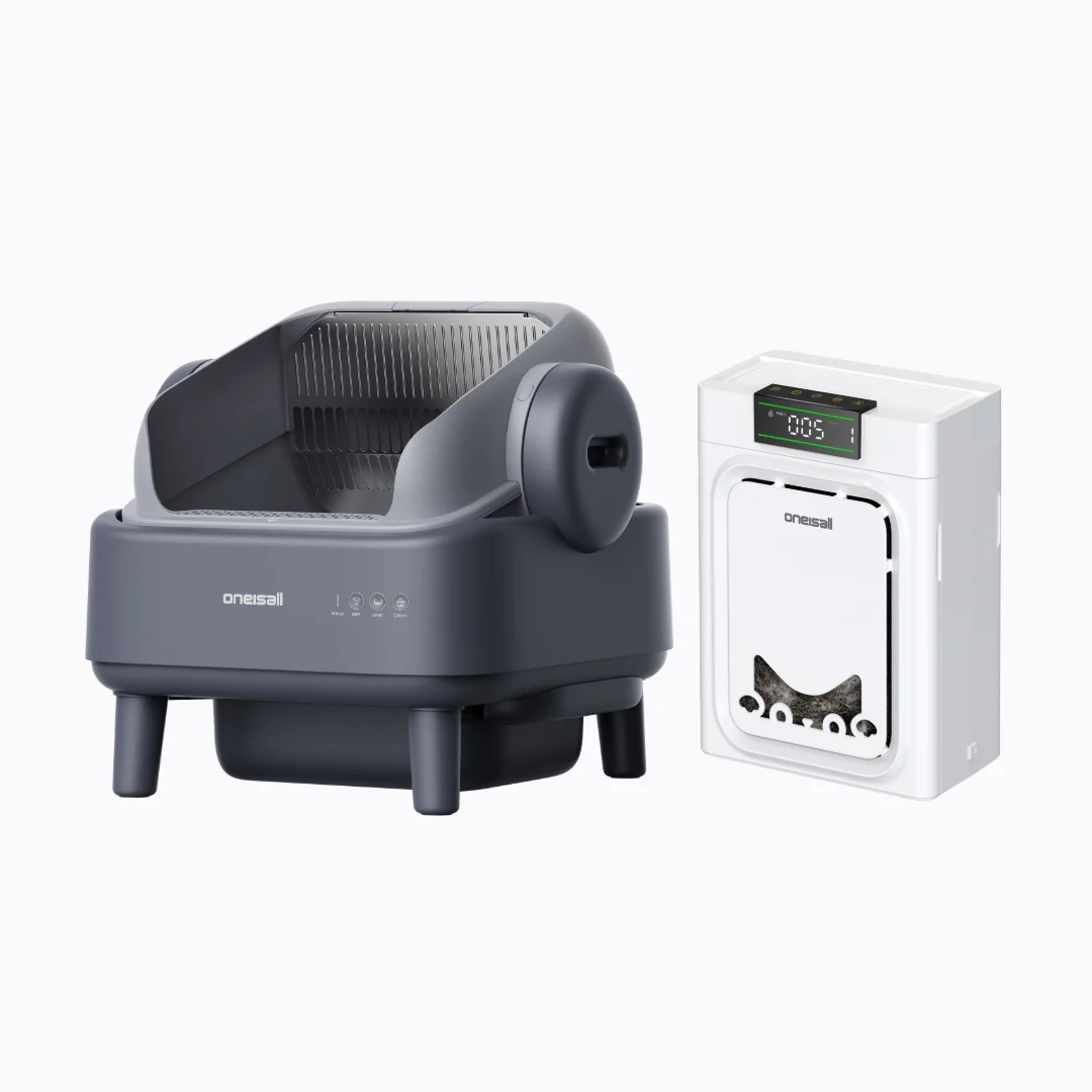 Oneisall Ease S1 Self-Cleaning Litter Box White - Image 44