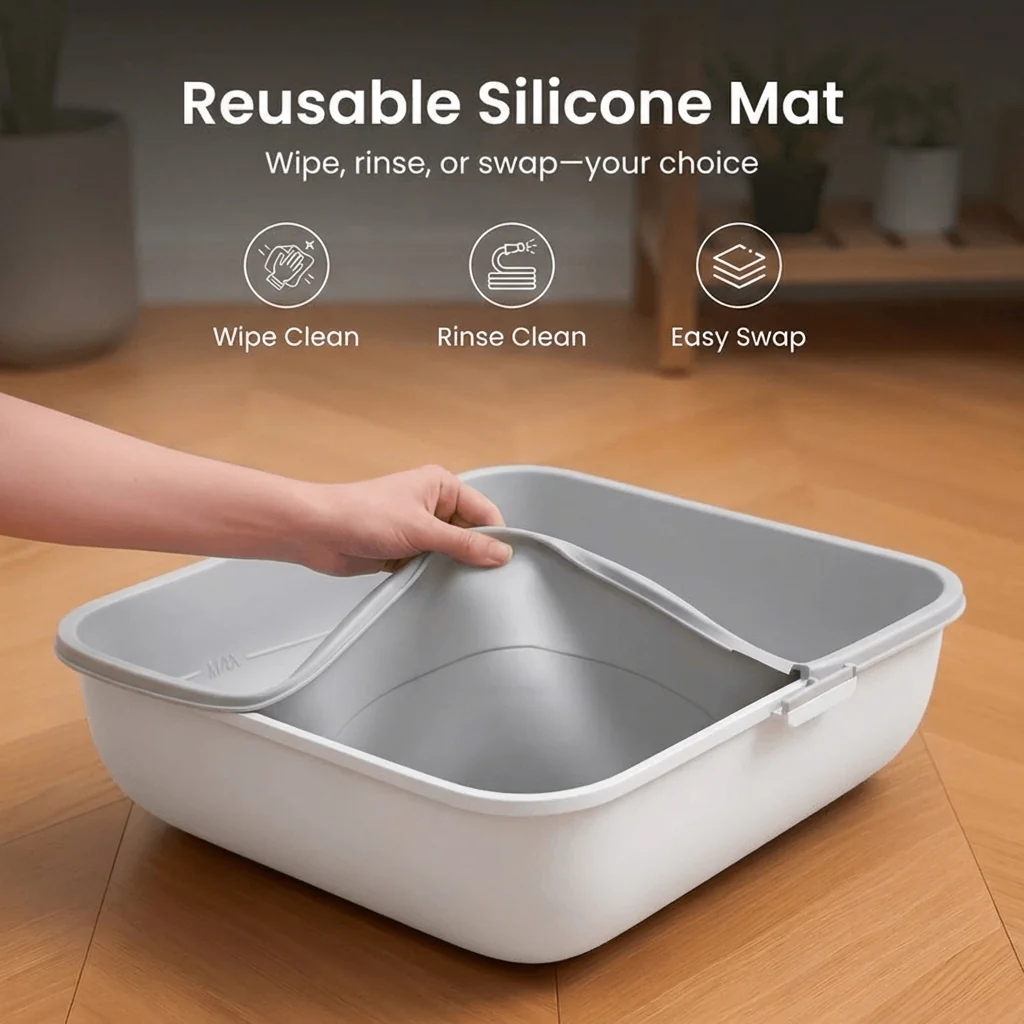 Oneisall Ease S1 Self-Cleaning Litter Box White - Image 7