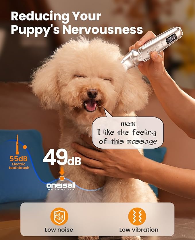 Oneisall FC09 4-in-1 Dog Clippers & Dog Grooming Kit - Image 4