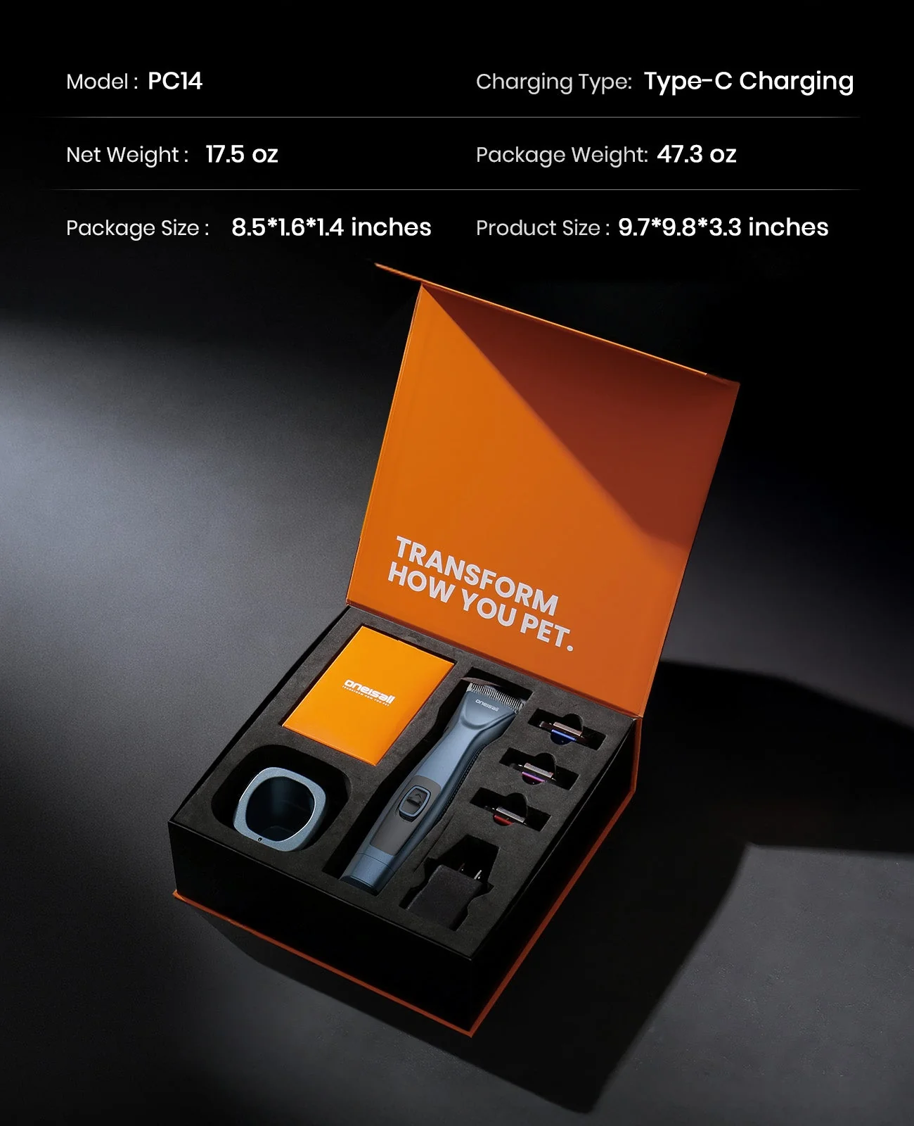 Oneisall Cordless Professional Dog Grooming Clippers Upgrade - Image 9