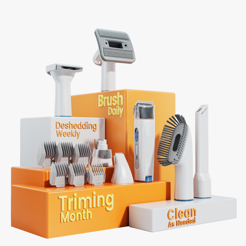 Oneisall LM2 Pet Grooming Vacuum Kit & 3 Blades Replacement Set - Image 10