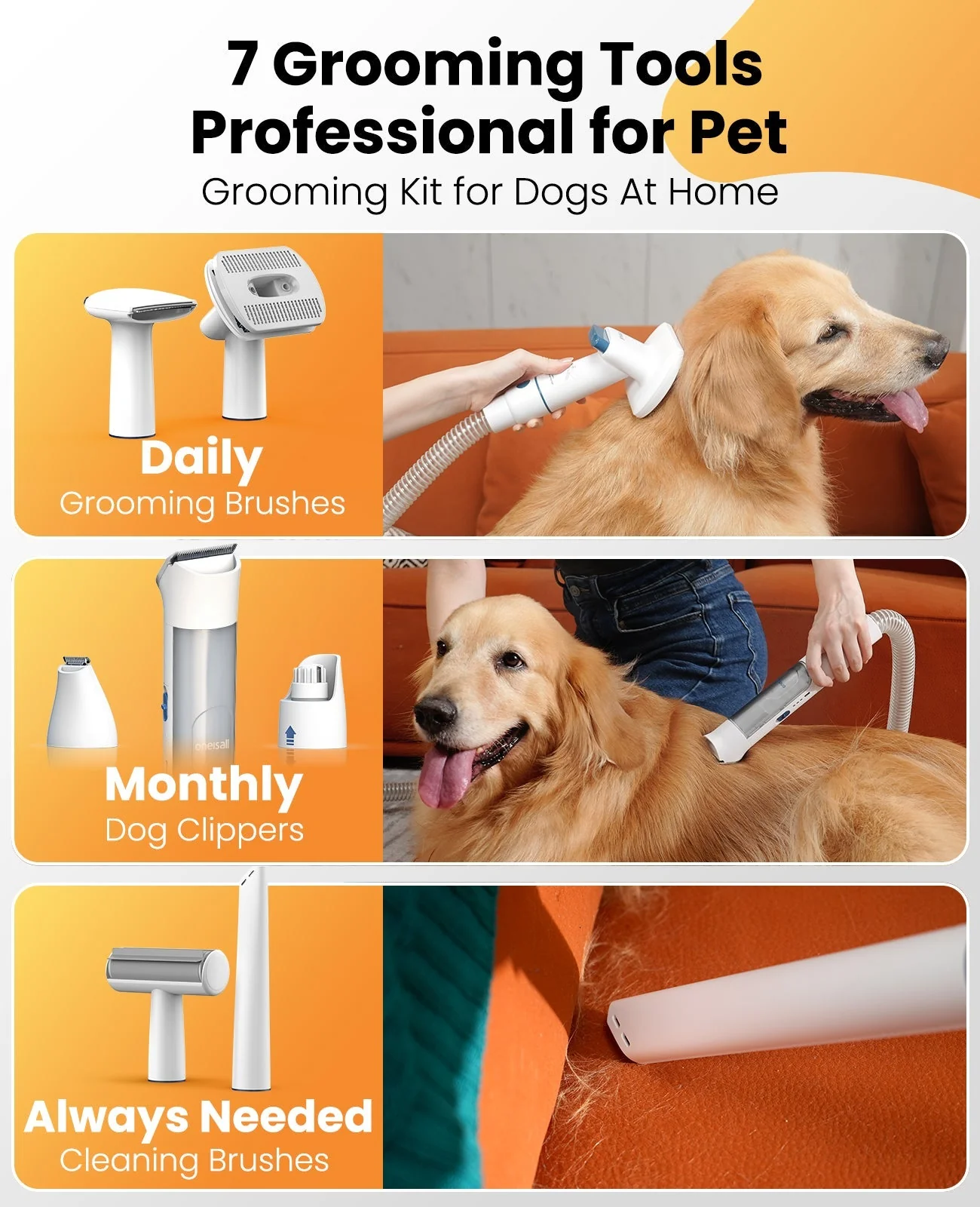Oneisall Hair & Odor Control Set for Homes with Pets - Image 45