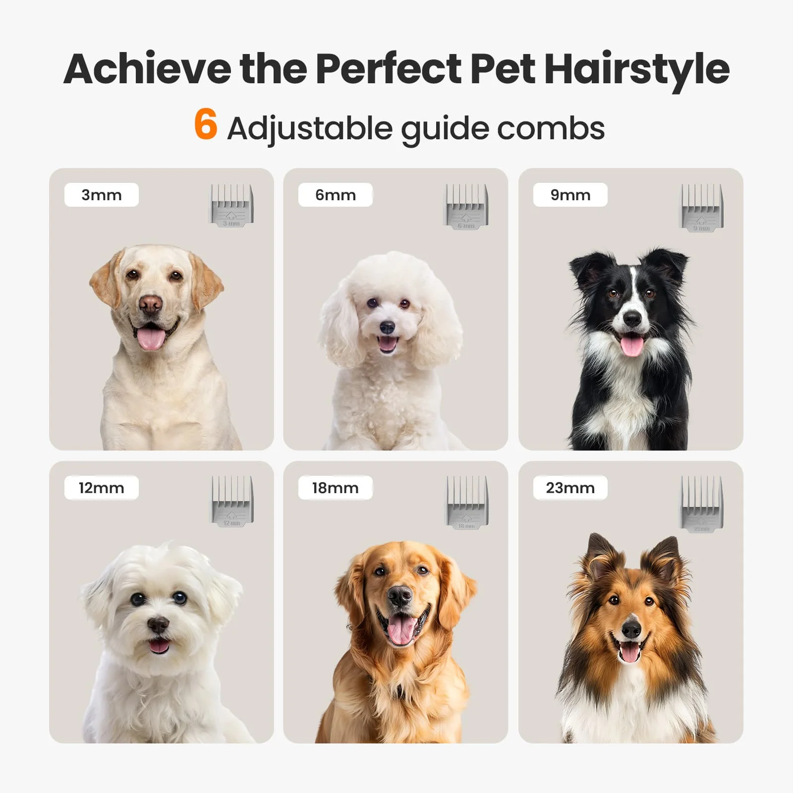 Oneisall LM2 Pet Grooming Vacuum Kit & 3 Blades Replacement Set - Image 7