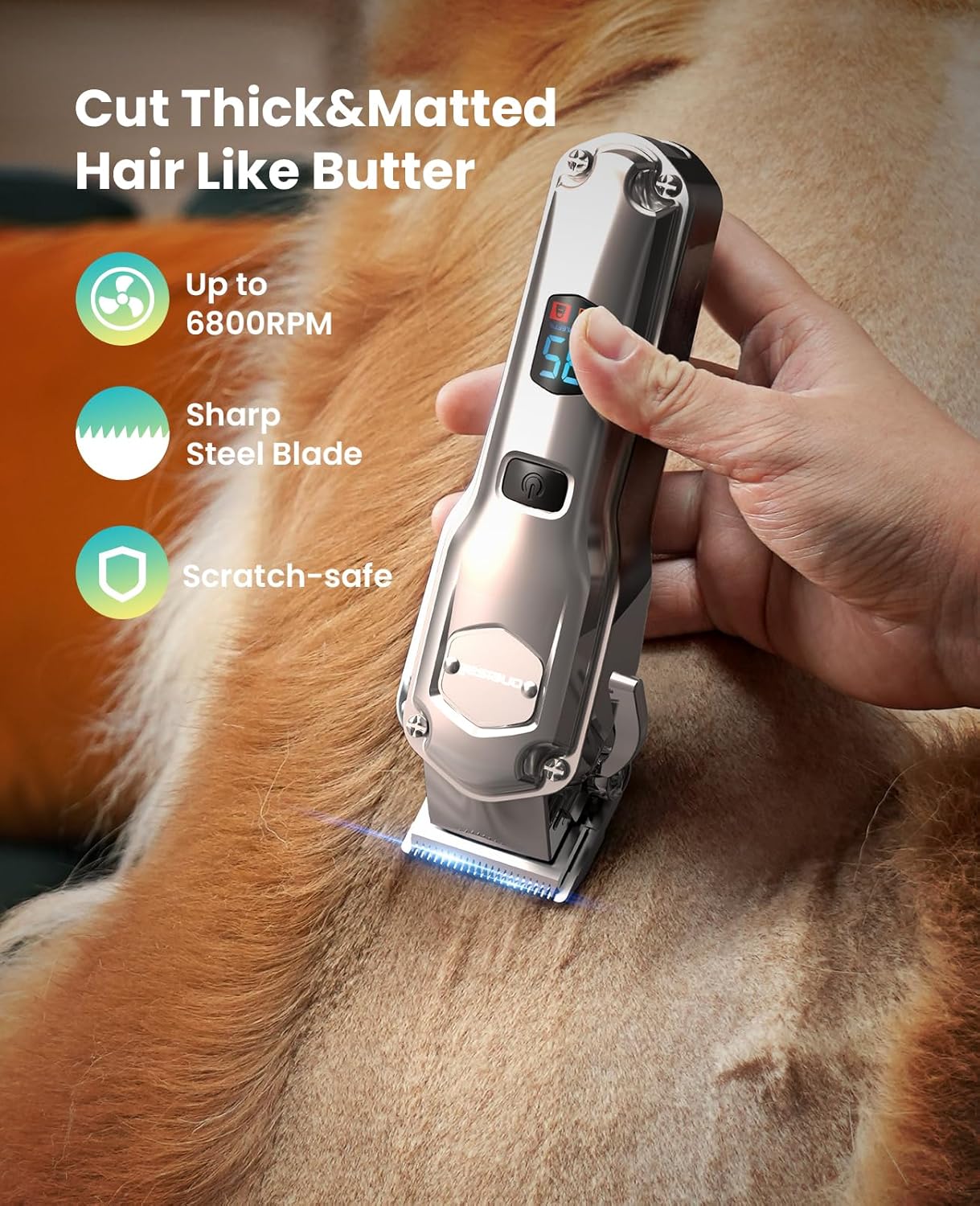 Oneisall PC15 4-in-1 Dog Clippers & Paw Trimmer Set - Image 3