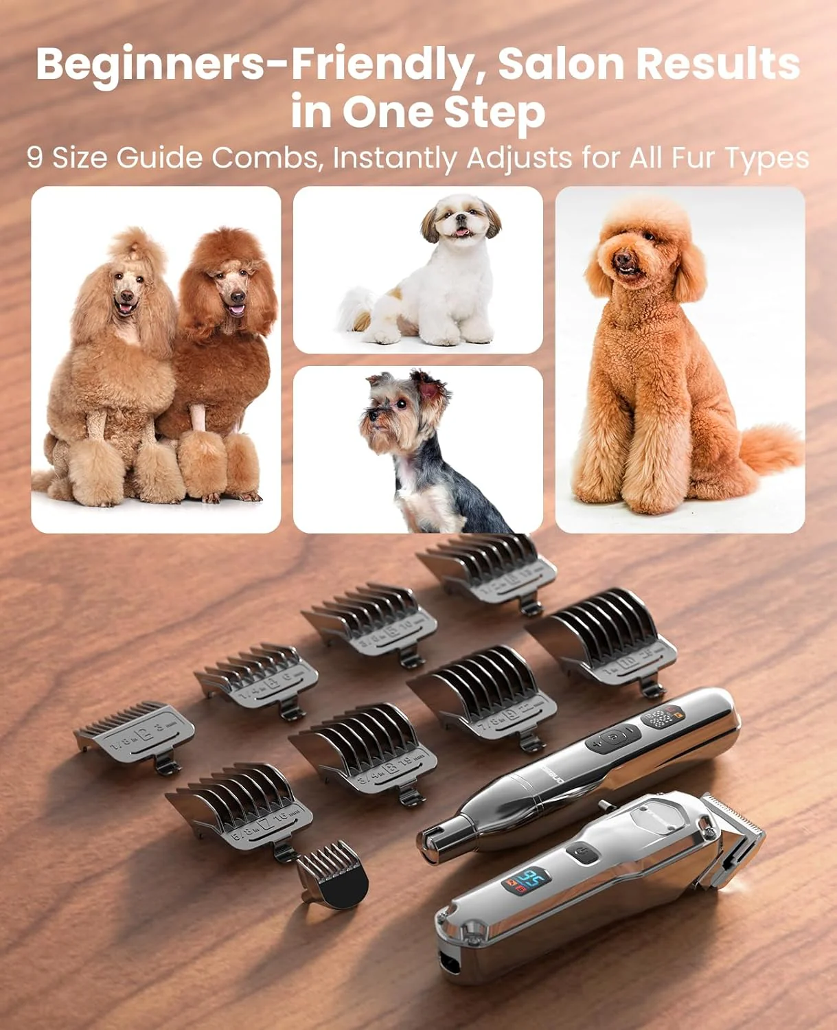 Oneisall PC15 4-in-1 Dog Clippers & Paw Trimmer Set - Image 8