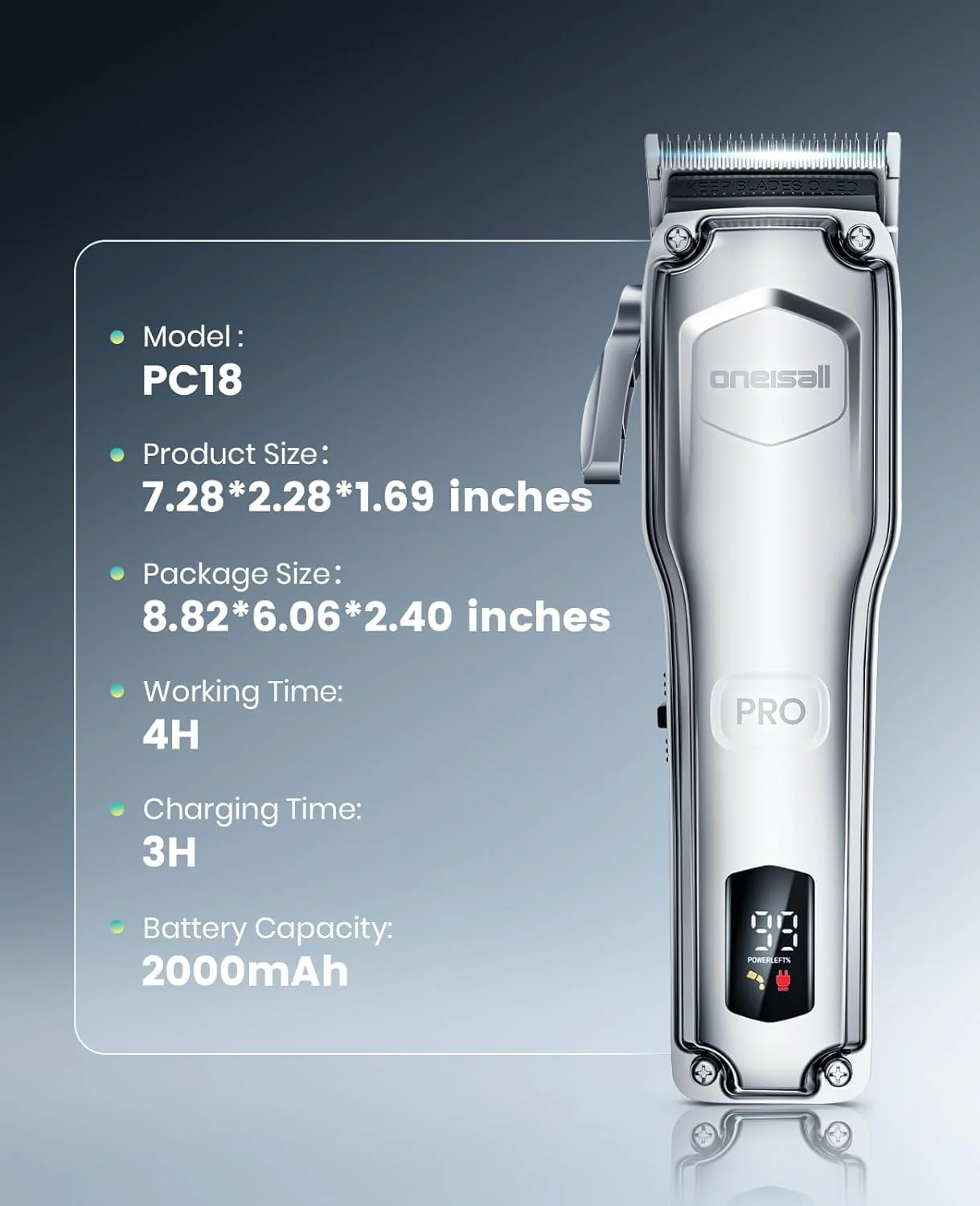 Oneisall PC18 Dog Clippers for Grooming Thick Hair - Image 10