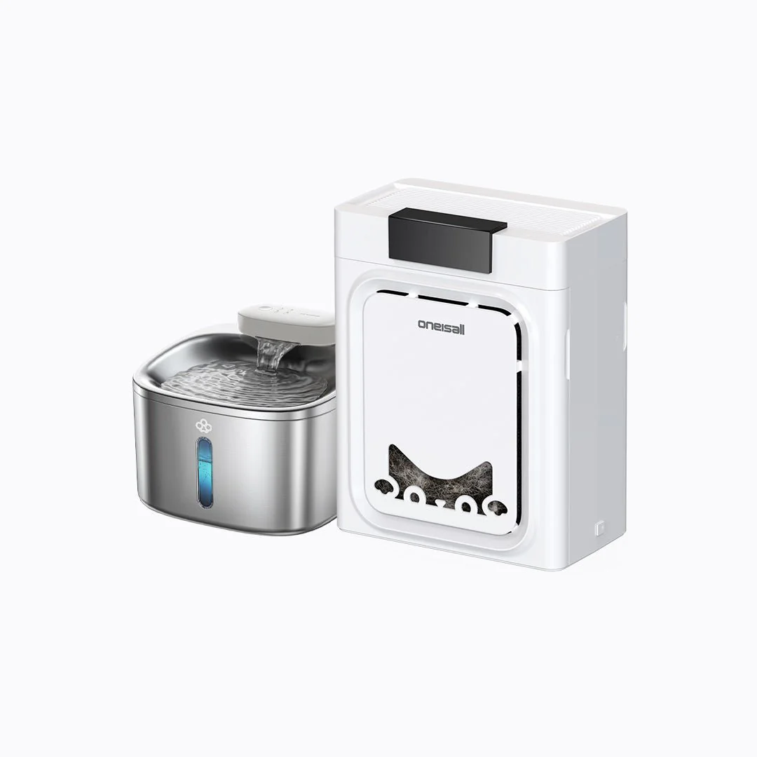 Oneisall Pet Air Purifier & Cordless Water Fountain Set - Image 16